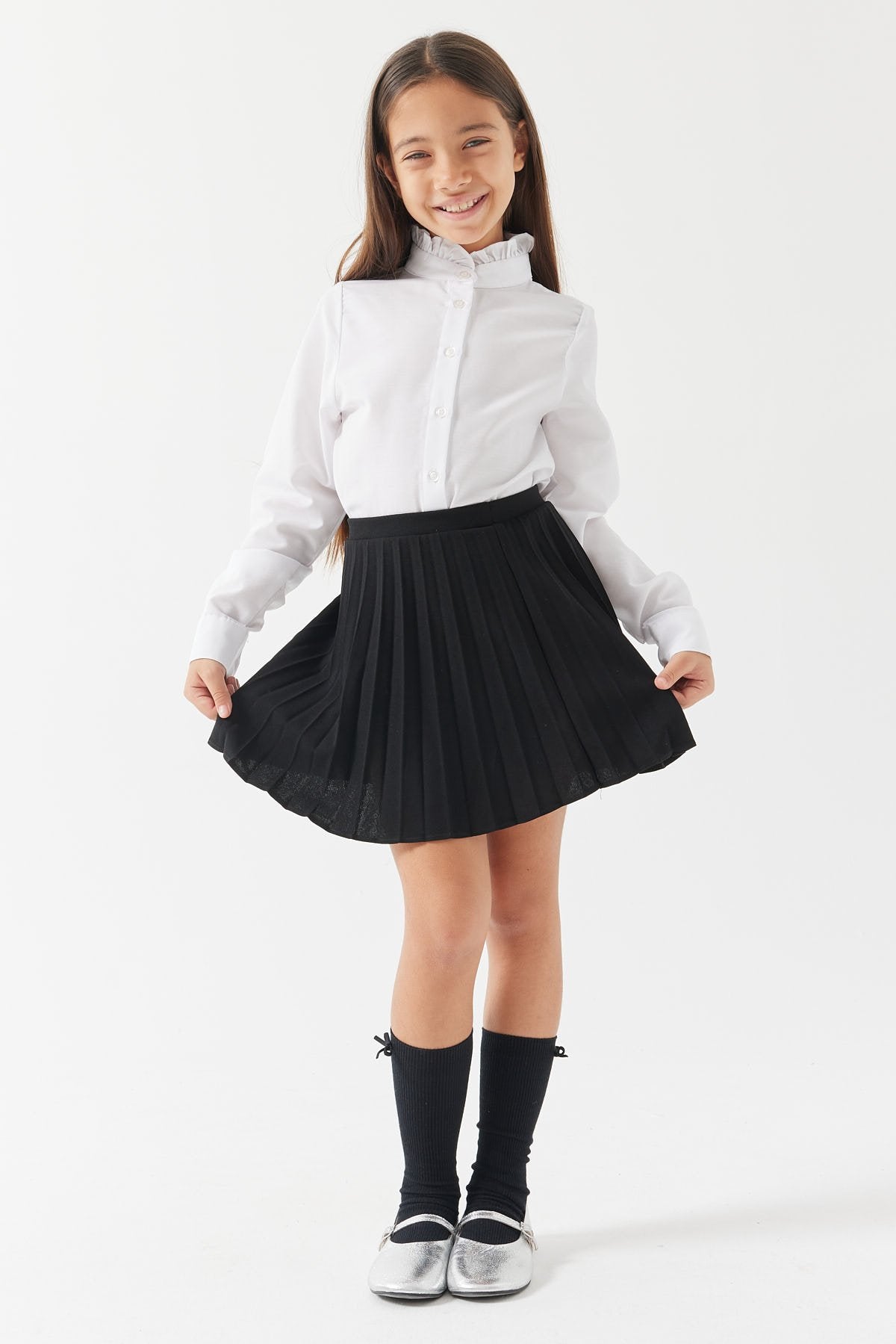 Kız Pileli Etek