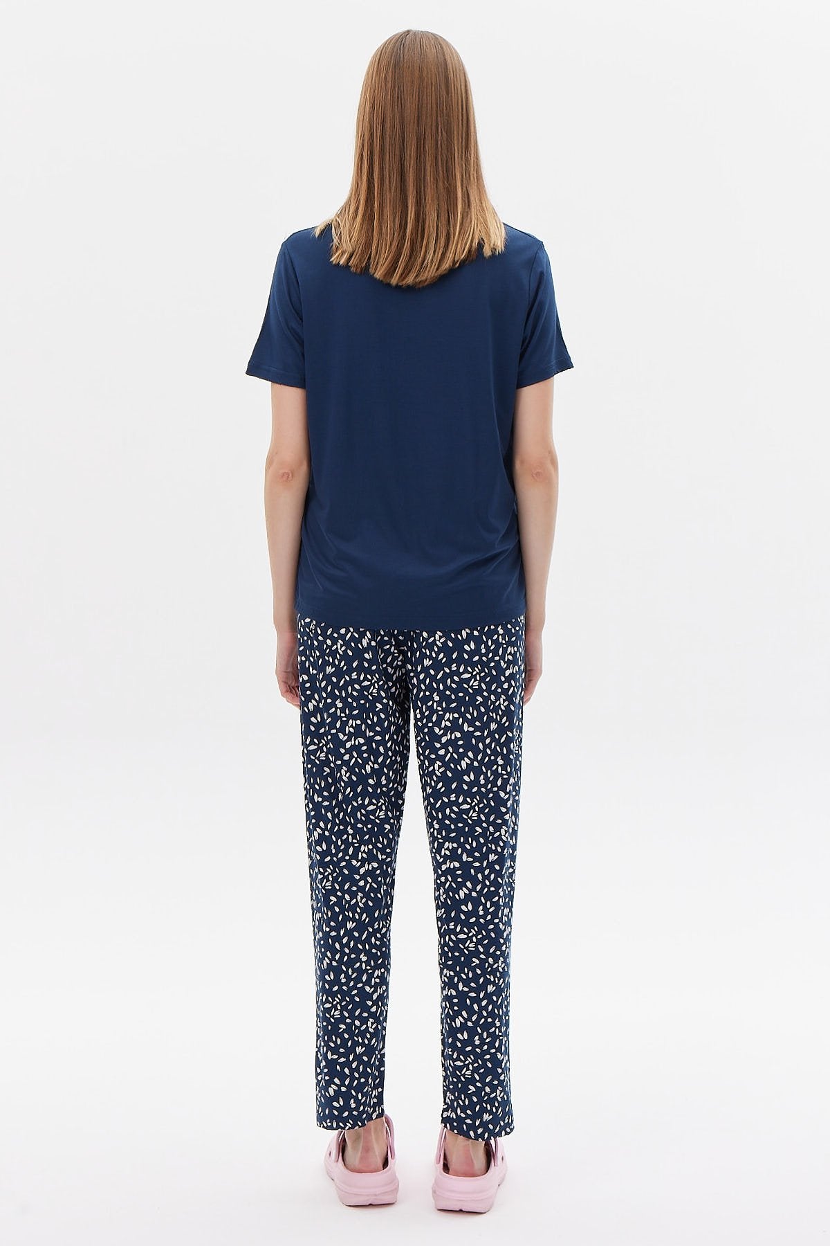 سێتی بیجامەی قۆڵ کورتی خانمان