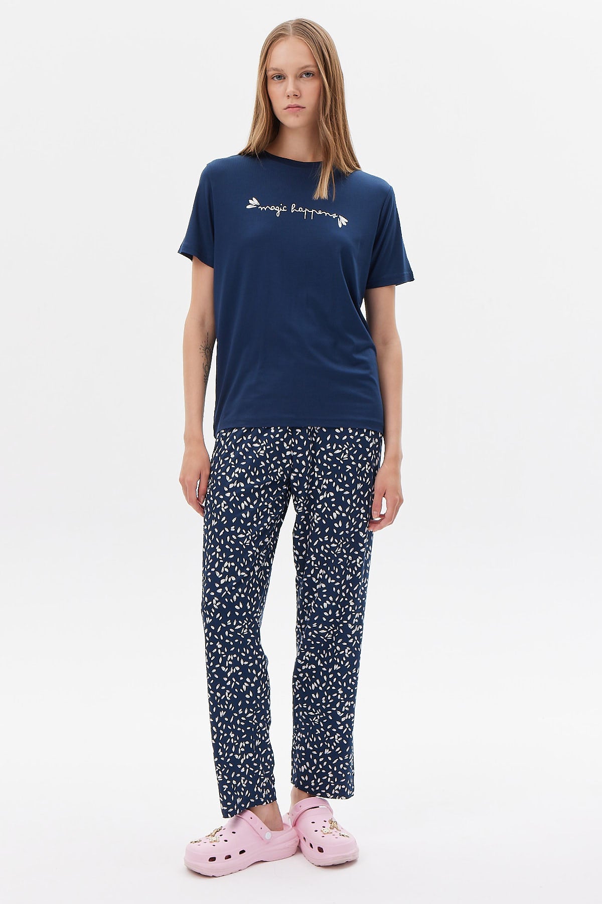 Kadın Kısa Kollu Pijama Takımı