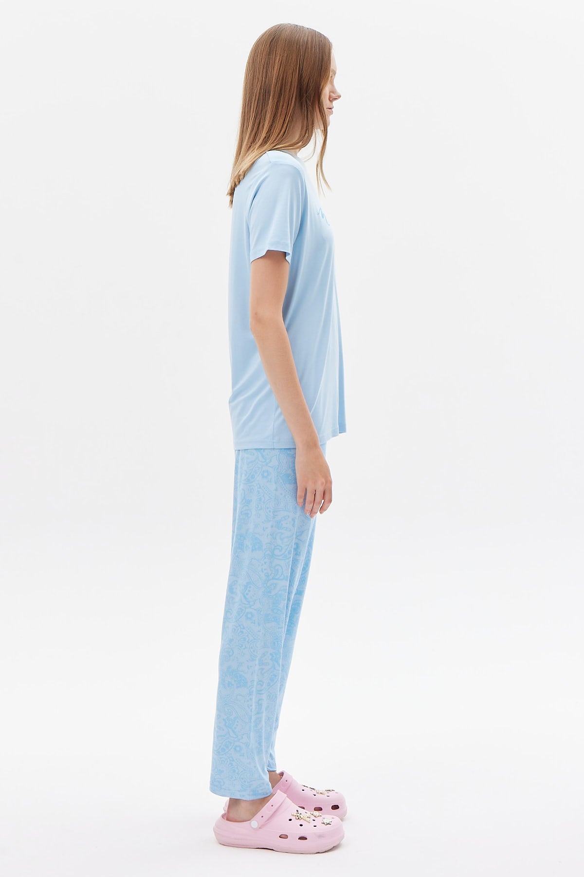 سێتی بیجامەی قۆڵ کورتی خانمان