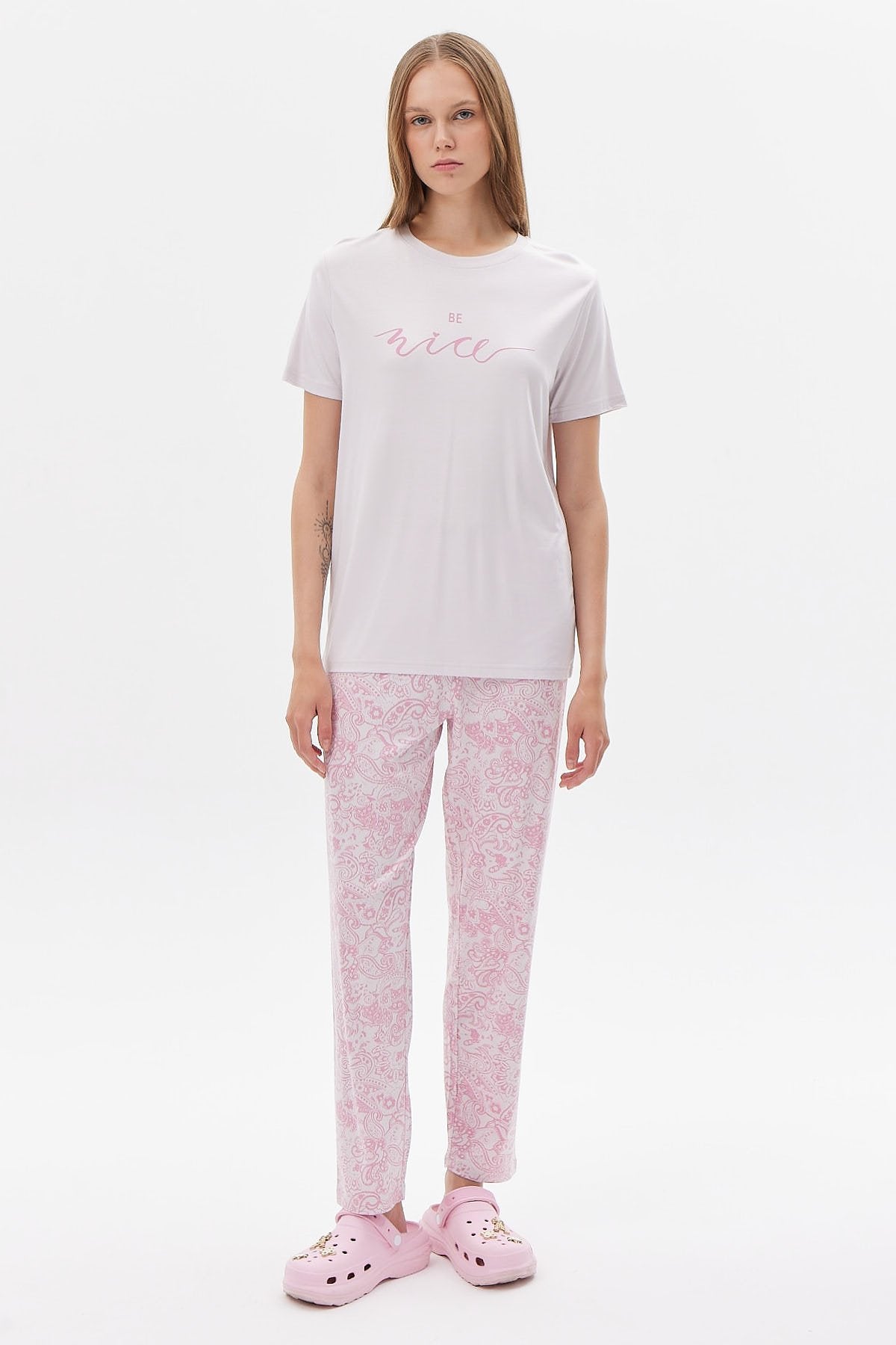 Kadın Kısa Kollu Pijama Takımı