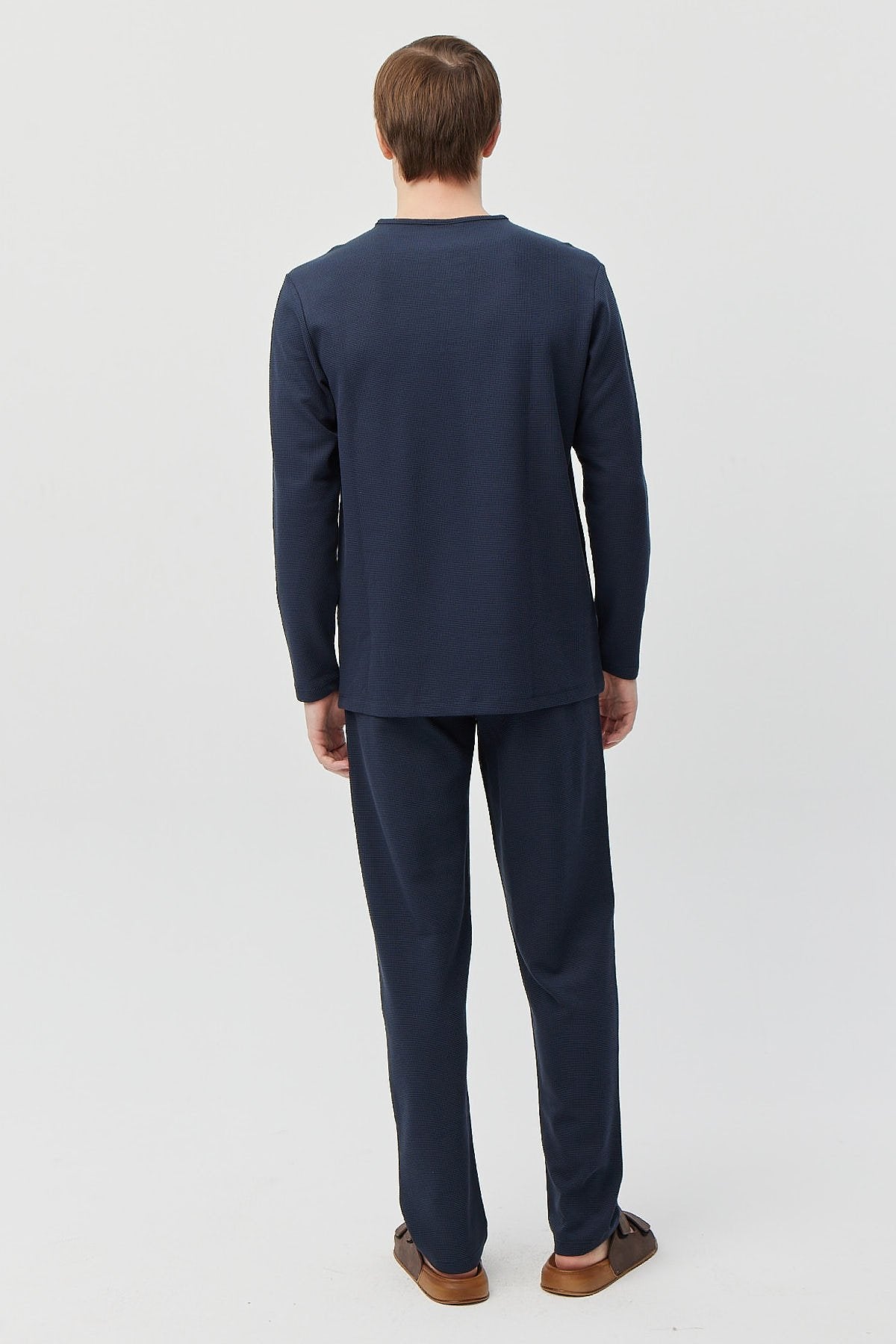 سێتی بیجامەی قۆڵ درێژی پیاوان