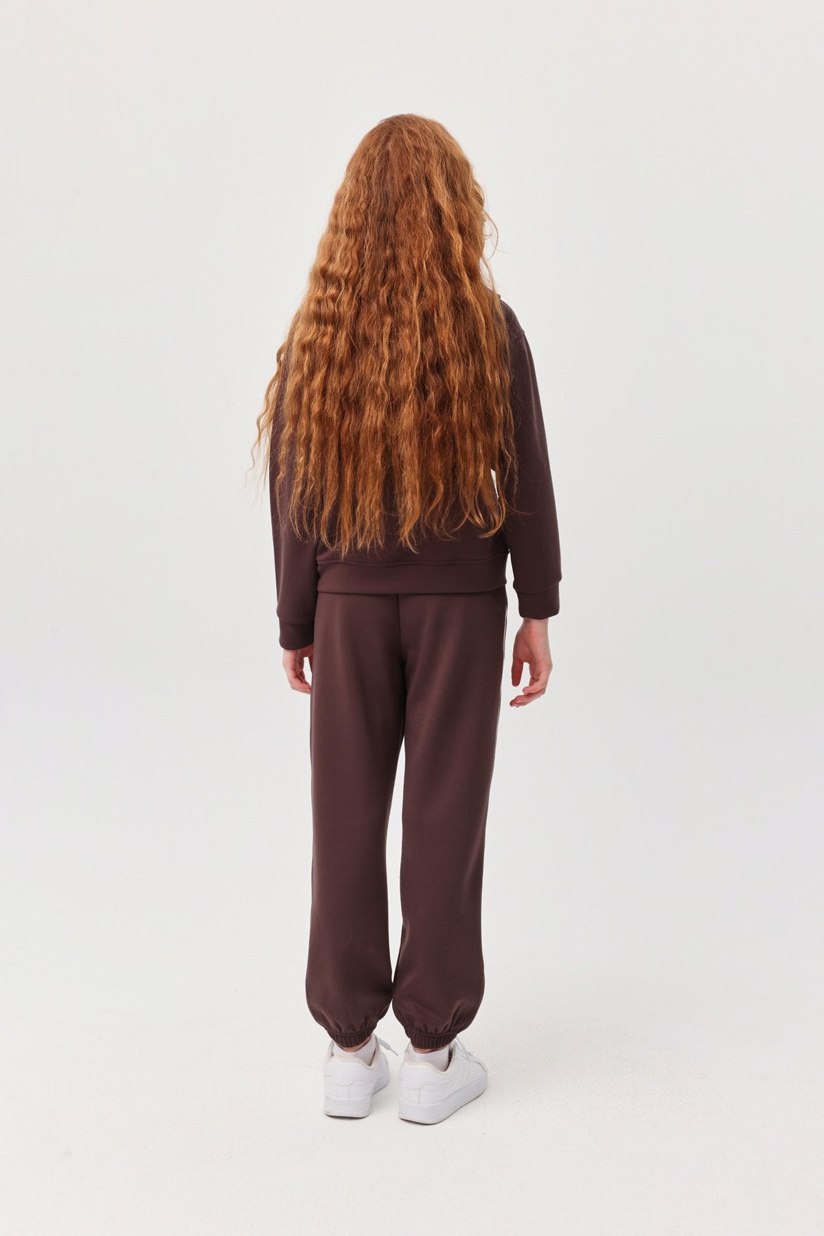 Kız Çocuk Paçası Ve Beli Lastikli Sweat Alt