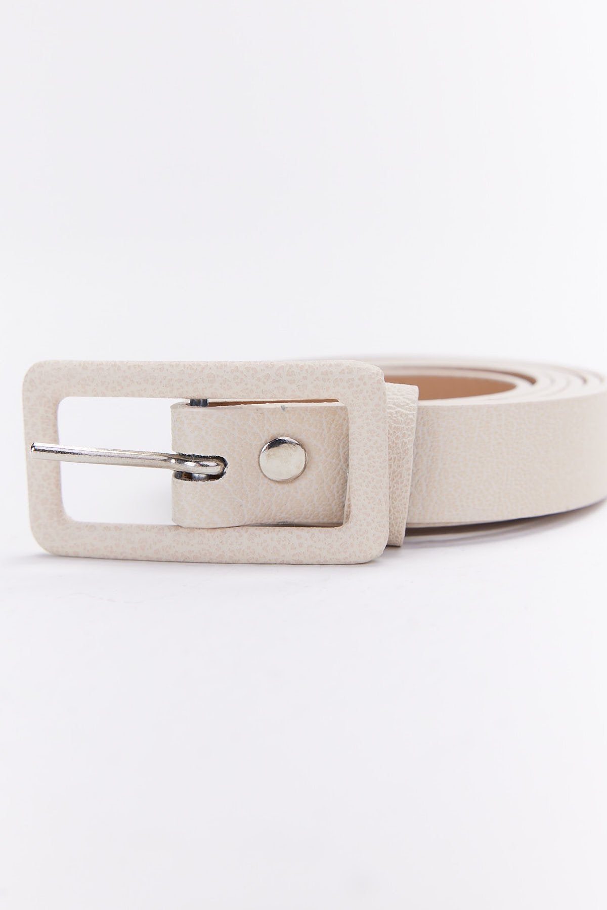 Paulmark Women's Rectangular Plated Tongue Buckle Fk1748