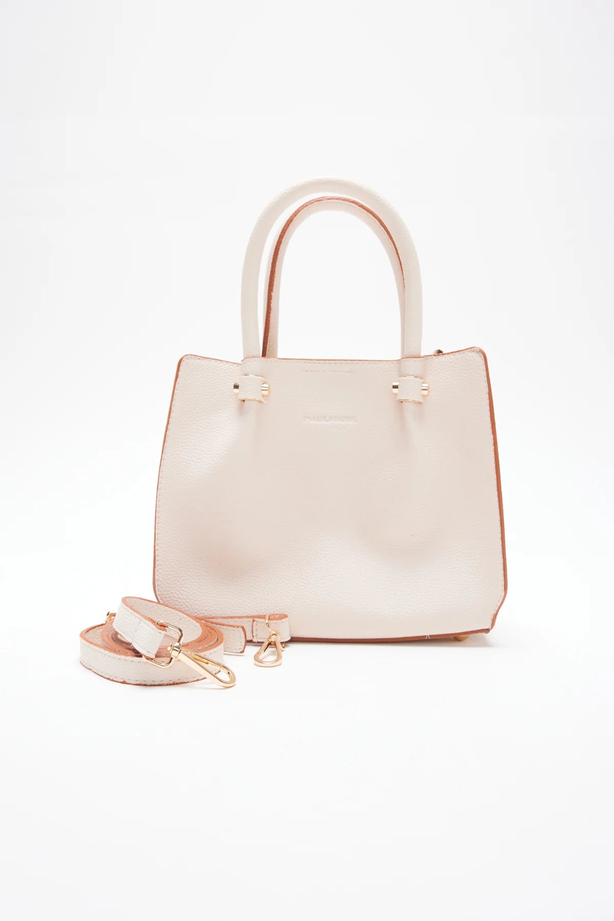 حقيبة كتف نسائية مزينة بتفاصيل مخيطة