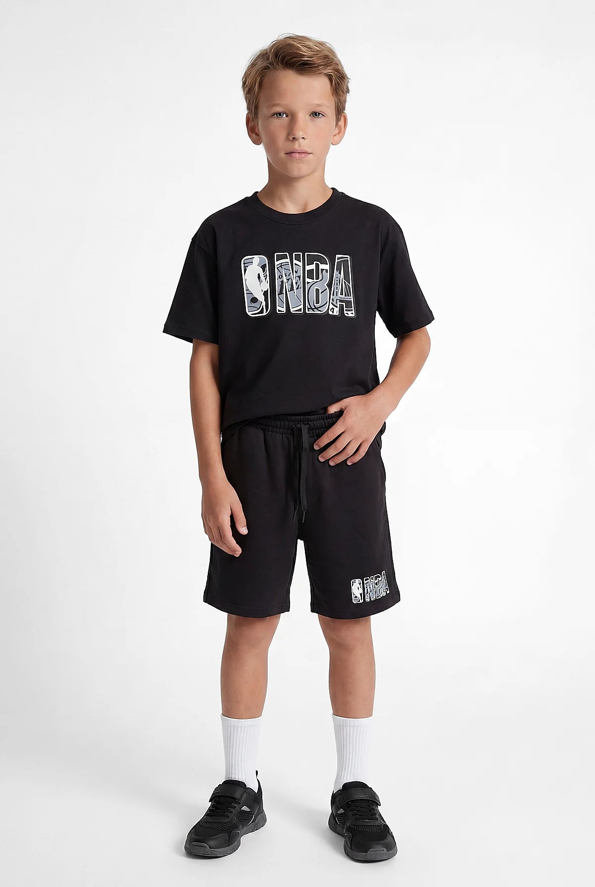 NBA Baskılı Çocuk Şort Takımı
