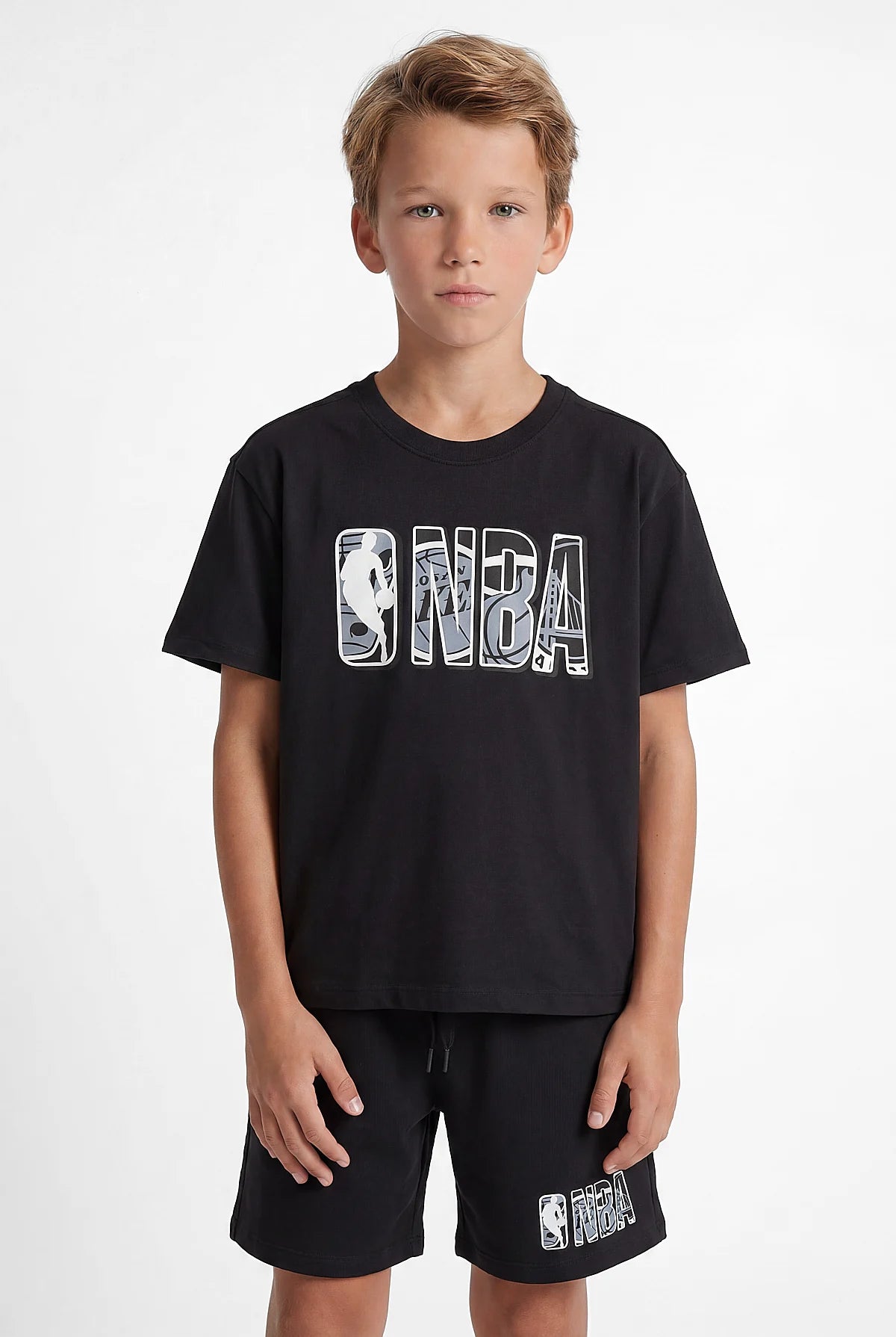 NBA Baskılı Çocuk Şort Takımı