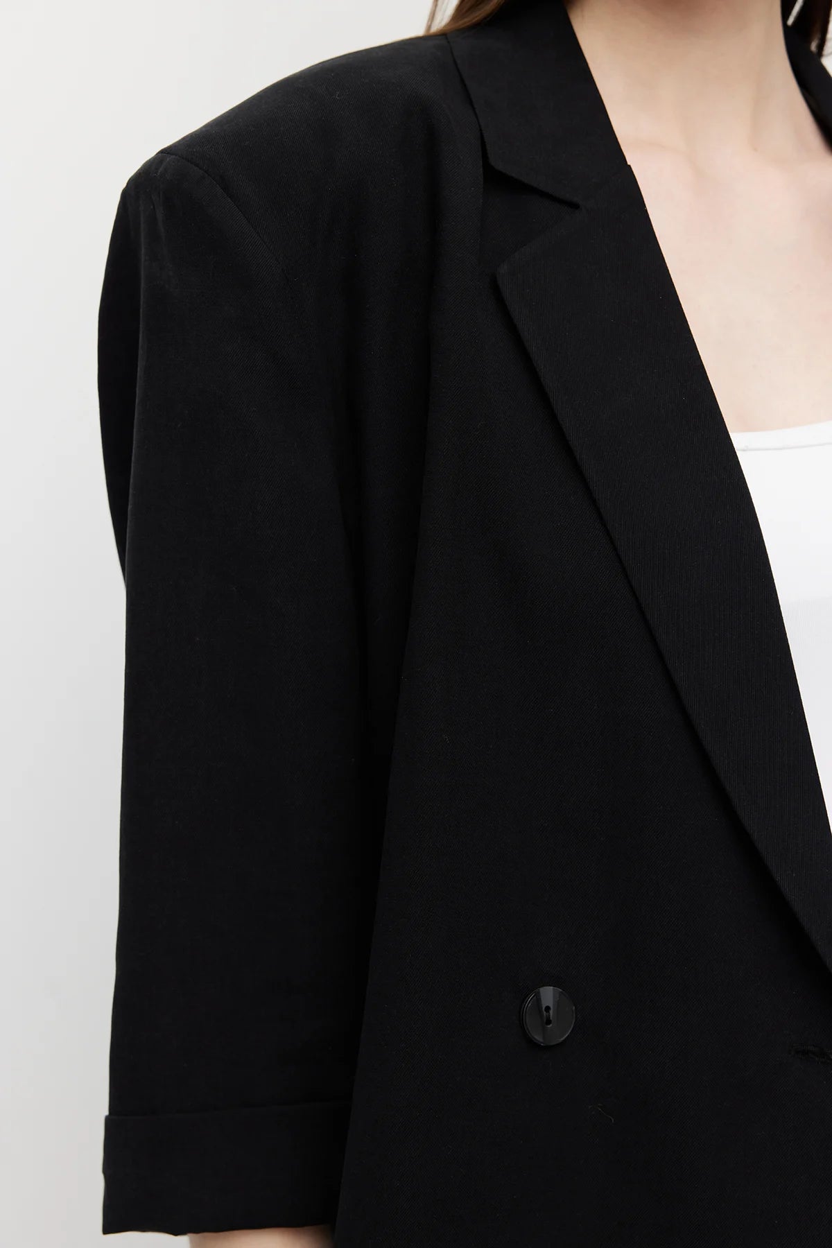 Women's Linen-Look Unlined Oversize Jacket