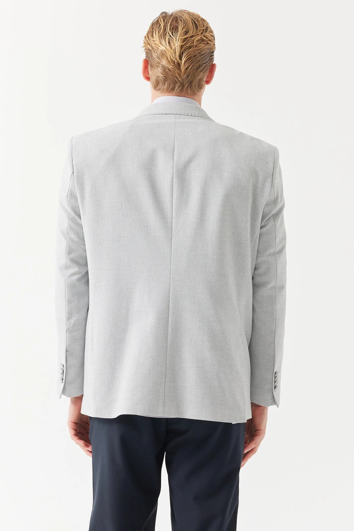 سترة رجالية ذات ياقة أحادية