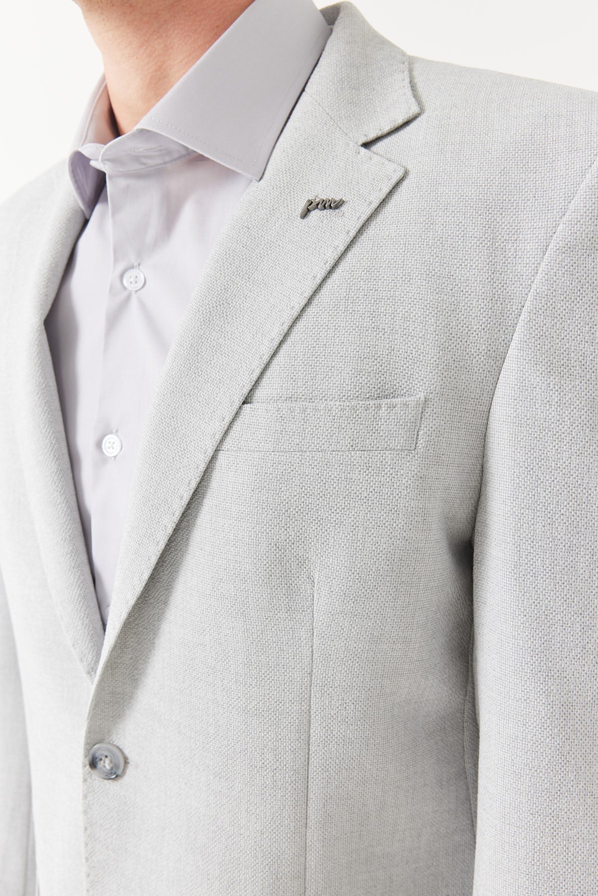 سترة رجالية ذات ياقة أحادية