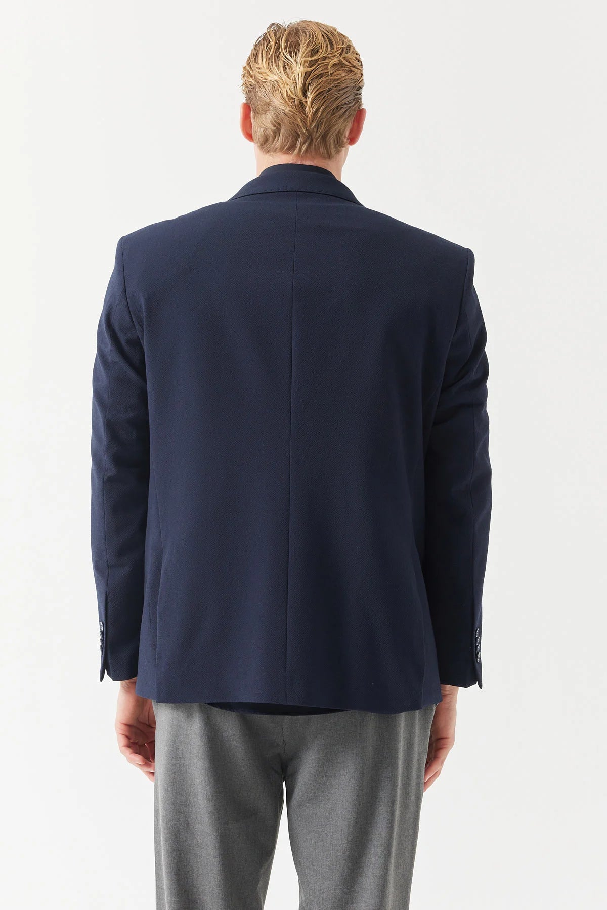 سترة رجالية ذات ياقة أحادية