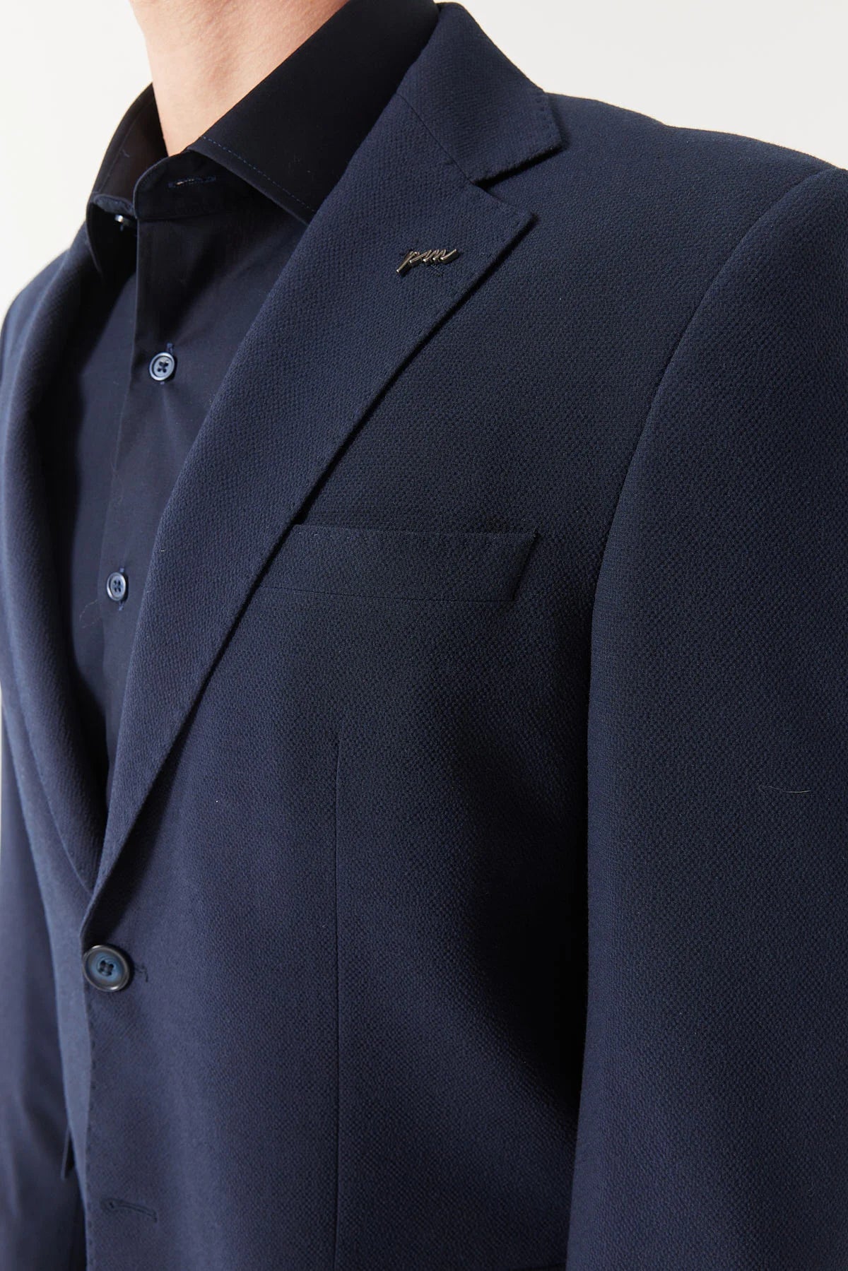 سترة رجالية ذات ياقة أحادية