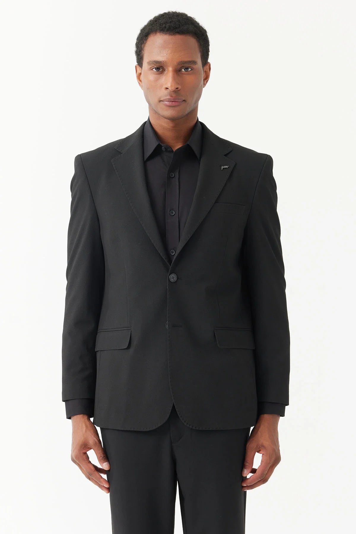 سترة رجالية ذات ياقة أحادية