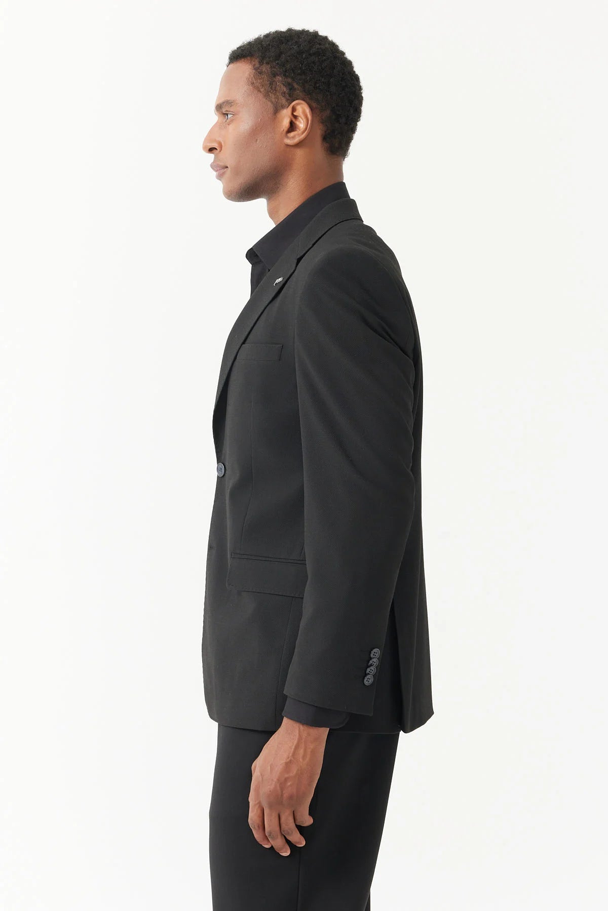 سترة رجالية ذات ياقة أحادية