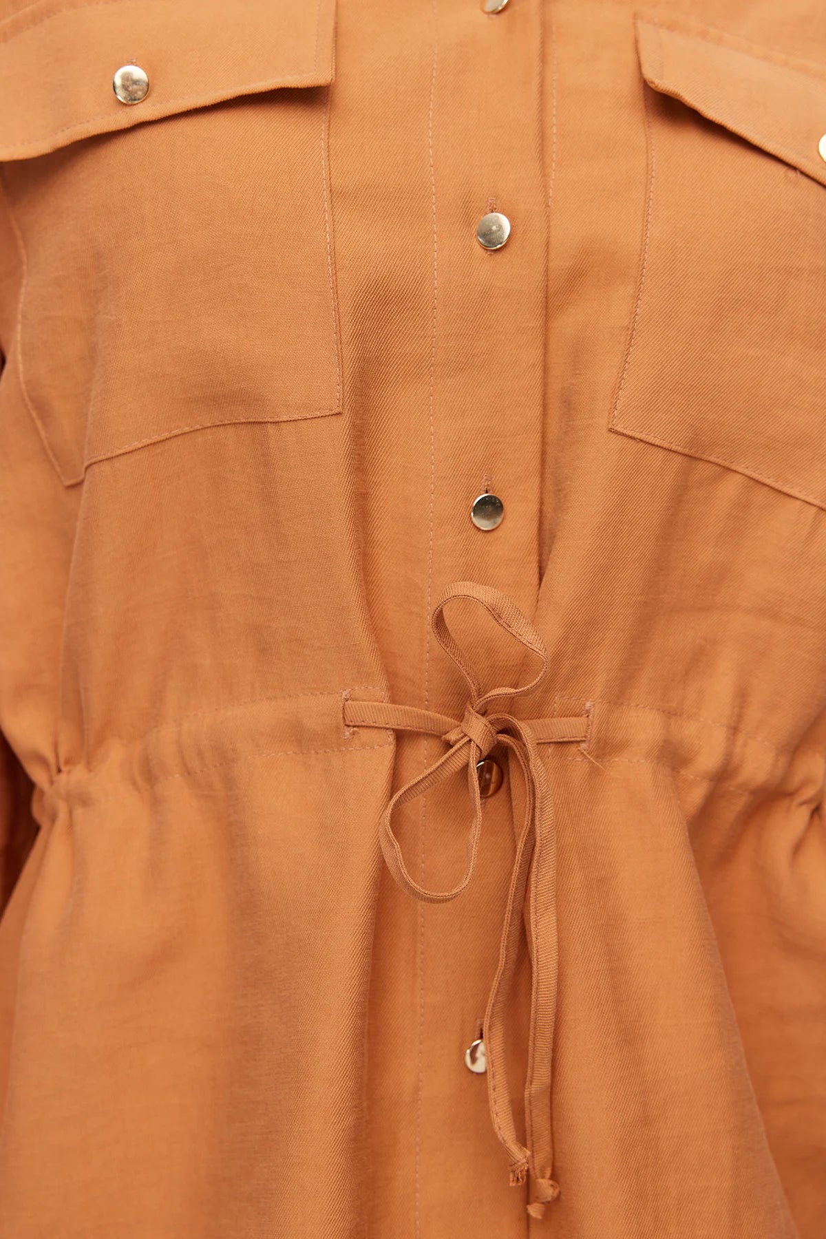Women's Belted Shirt with Pockets