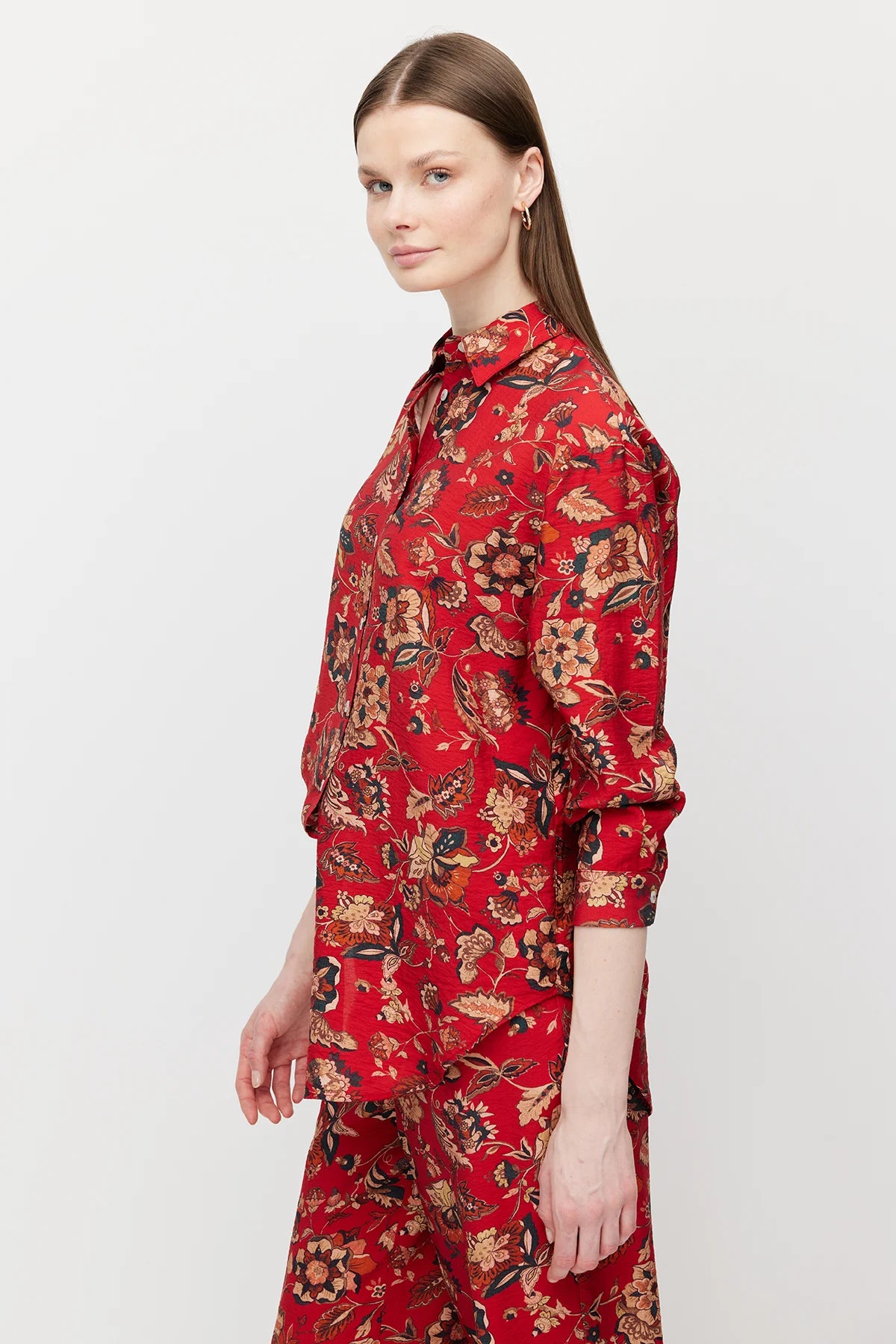 Women's Patterned Long Shirt