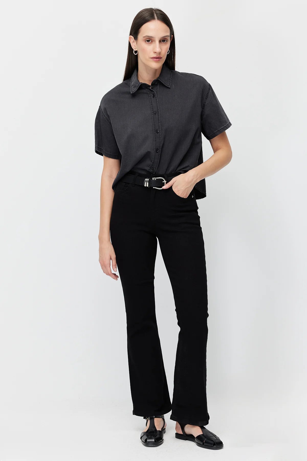 Women's Oversize Denim Shirt