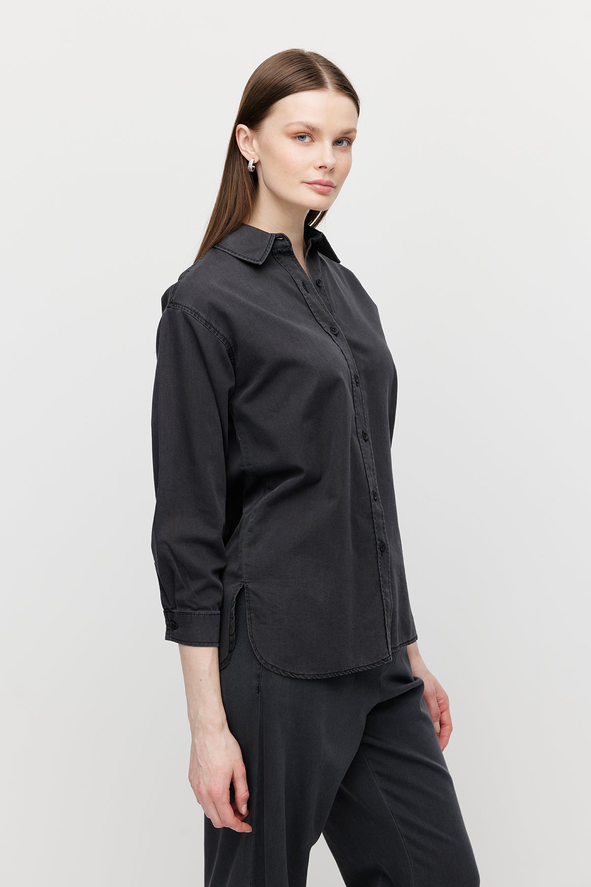 Women's Basic Denim Shirt