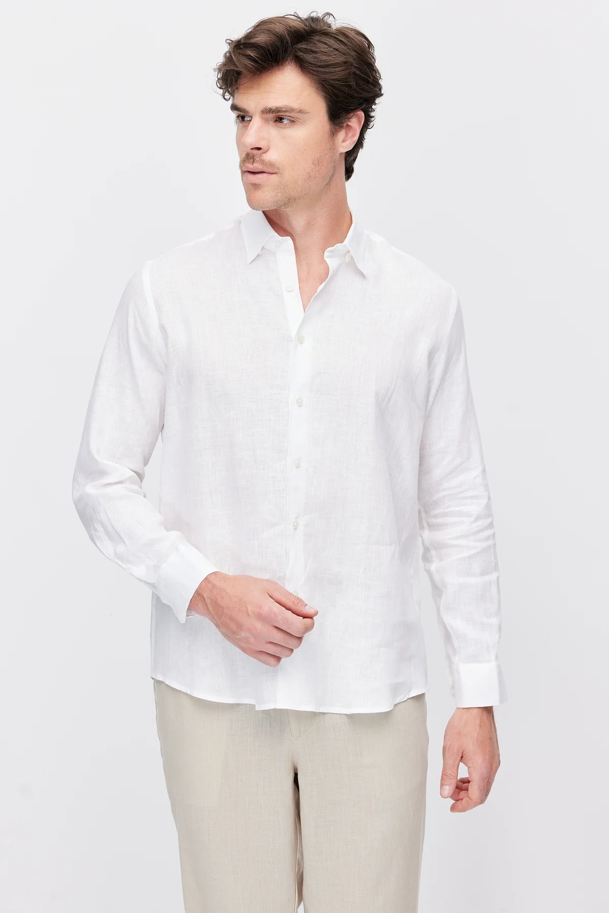 Men's Linen Regular Shirt