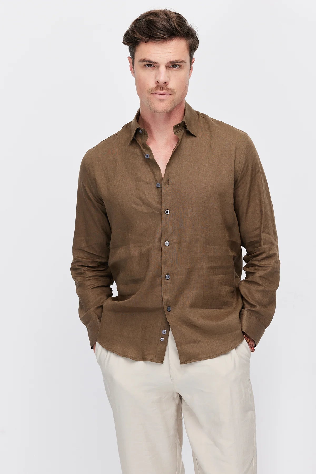 Men's Linen Regular Shirt