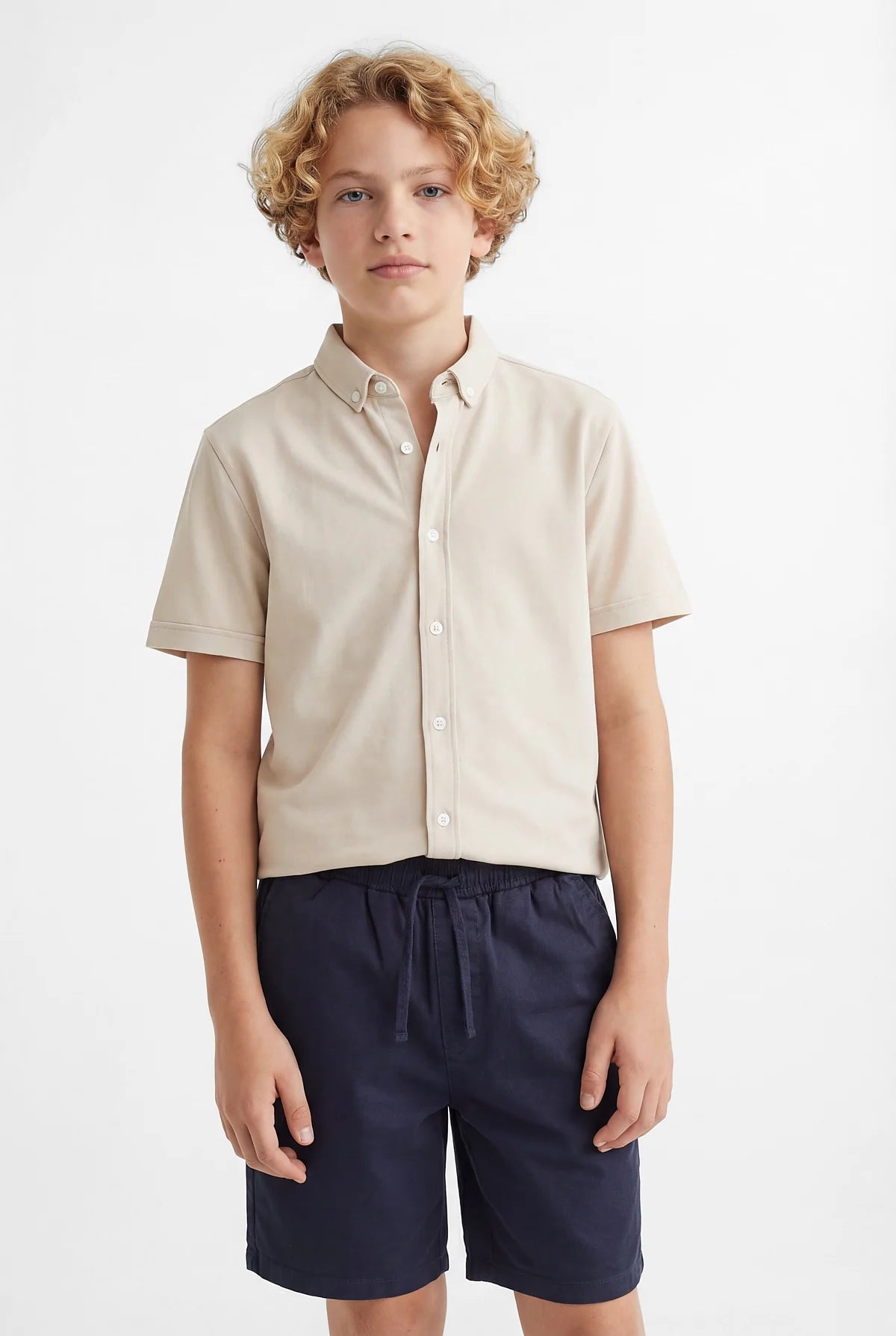 Boys' Short Sleeved Button Down Shirt