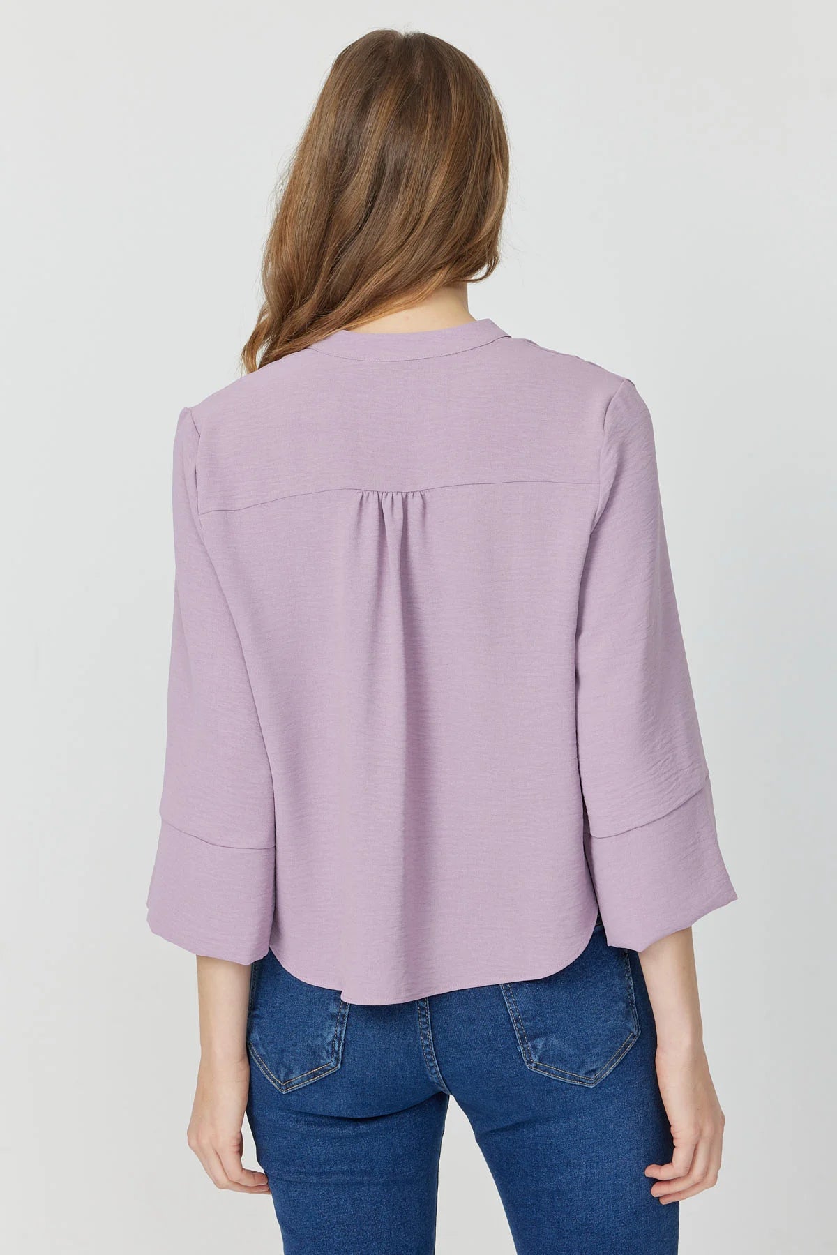 بلوزی کۆلارە ماندارین بۆ ئافرەتان 