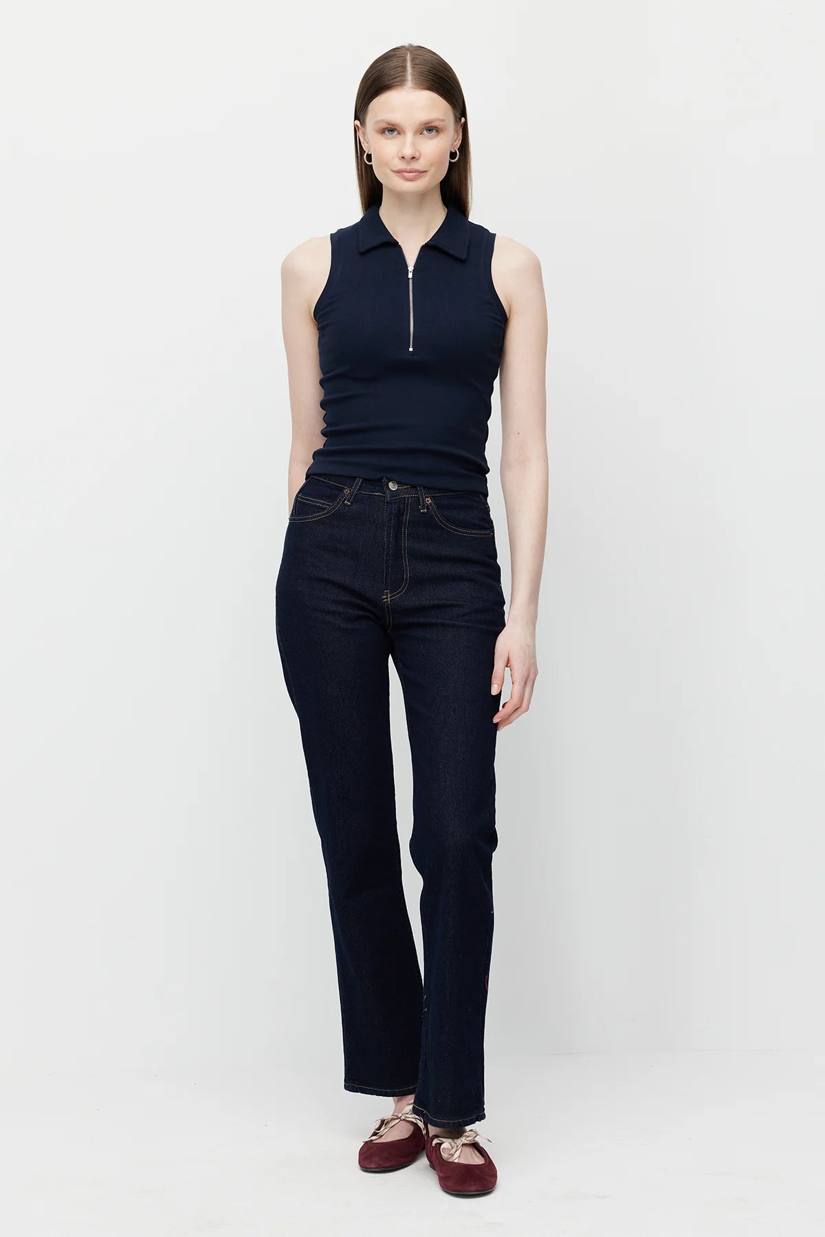 Women's Half-Zip Bodysuit