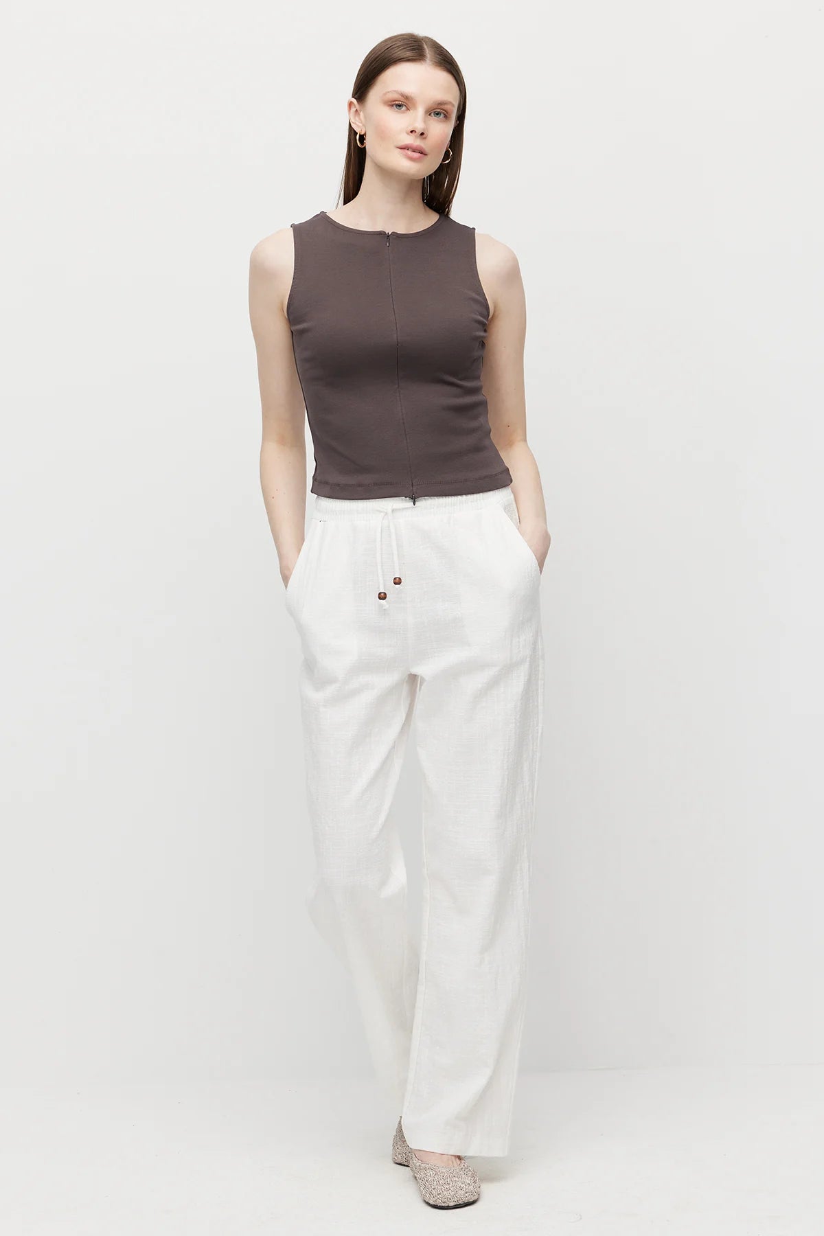 Women's Double-Zip Ribbed Bodysuit