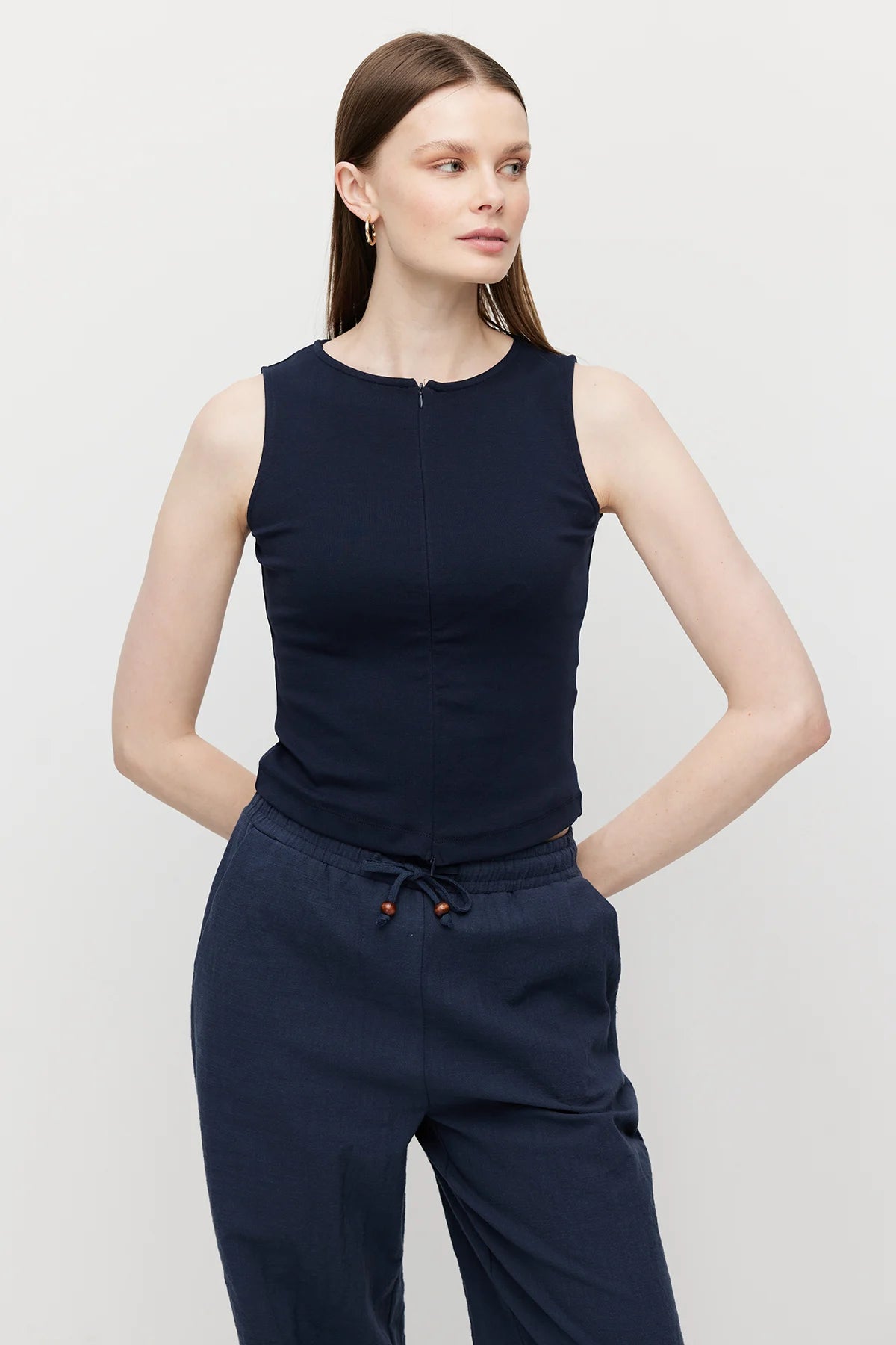 Women's Double-Zip Ribbed Bodysuit