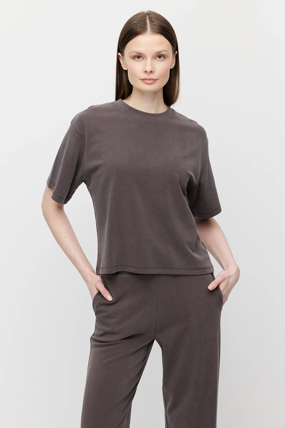 Women's Soft Textured Oversize T-shirt