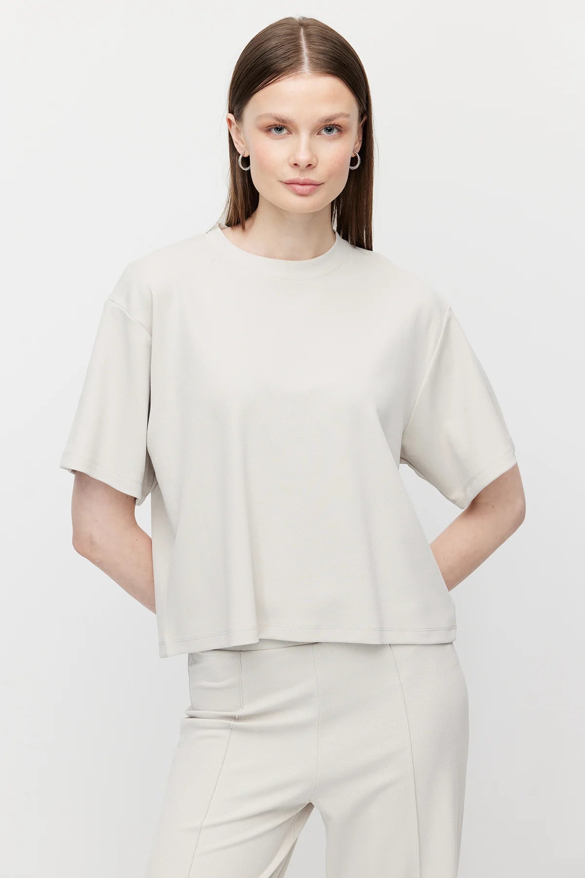 Women's Soft Textured Oversize T-shirt