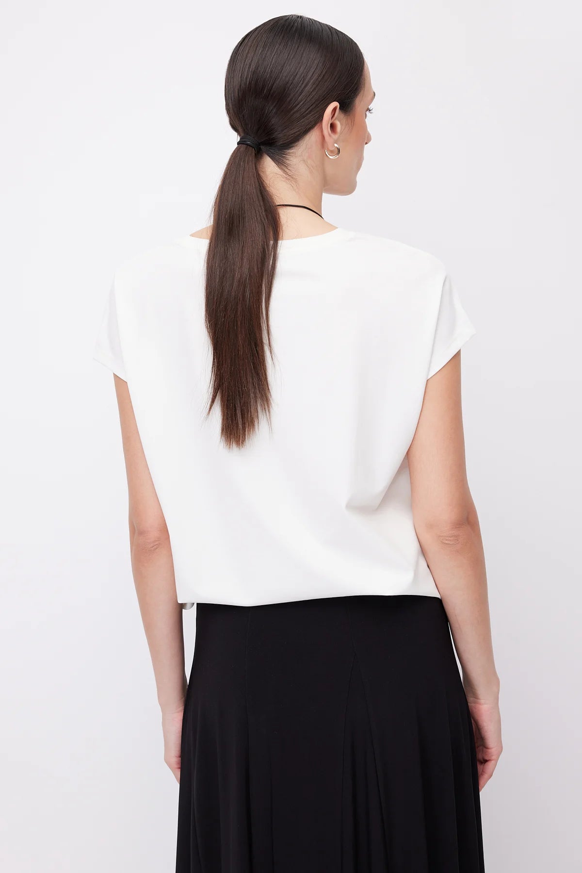 Women's Crew Neck Short-Sleeve Blouse