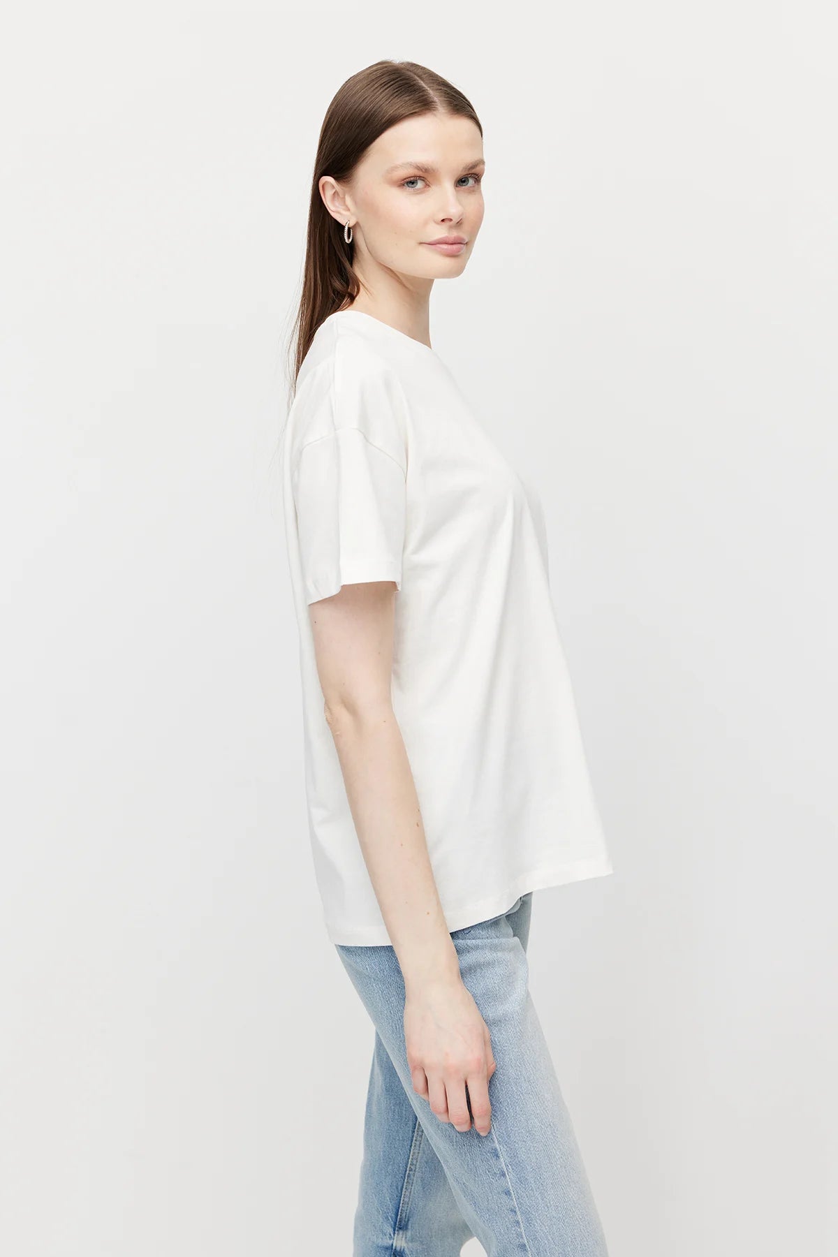 Women's Basic T-shirt with Back Print