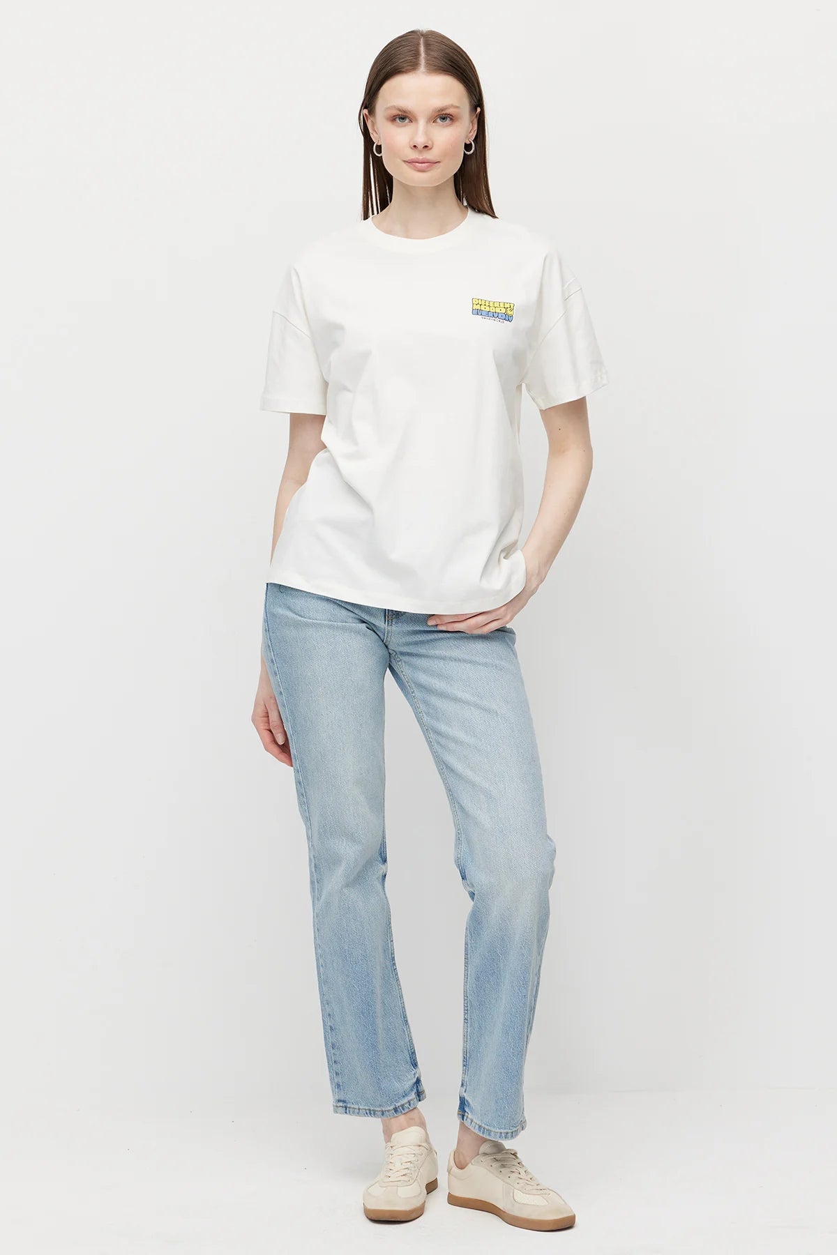 Women's Basic T-shirt with Back Print