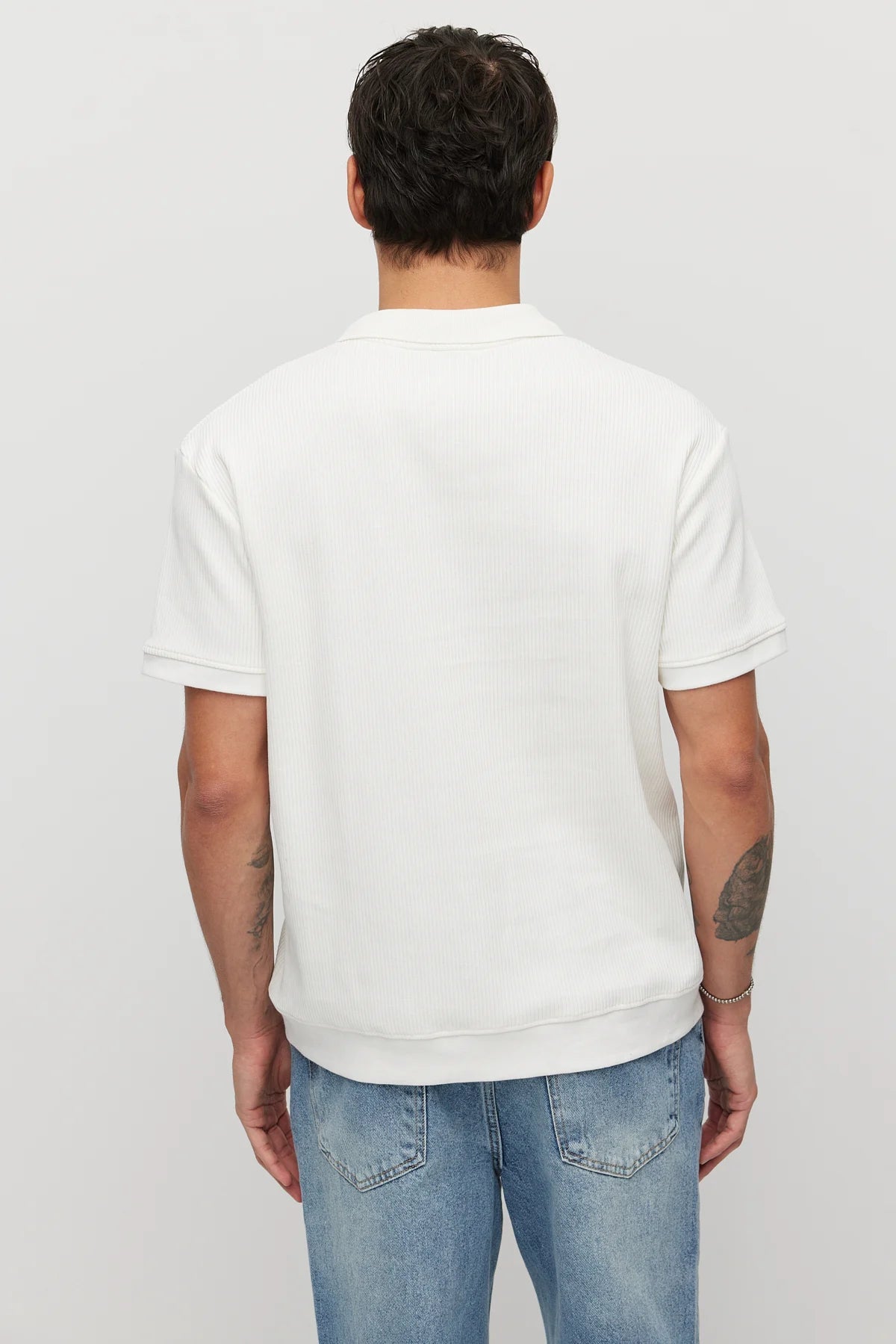 Men's Textured Collar T-shirt