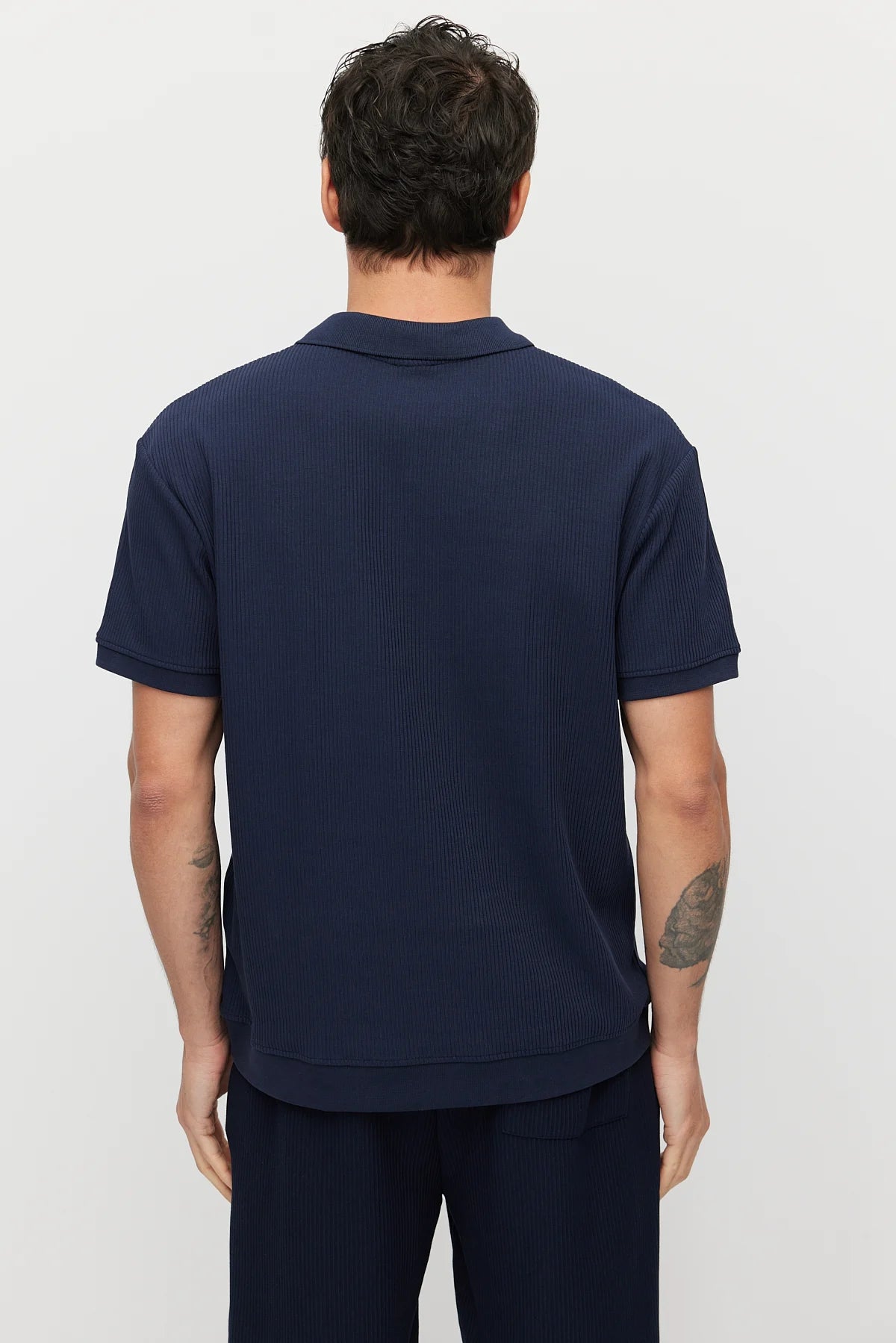 Men's Textured Collar T-shirt
