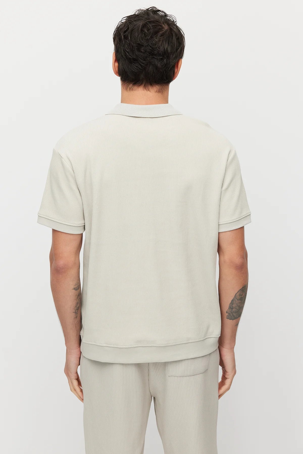 Men's Textured Collar T-shirt