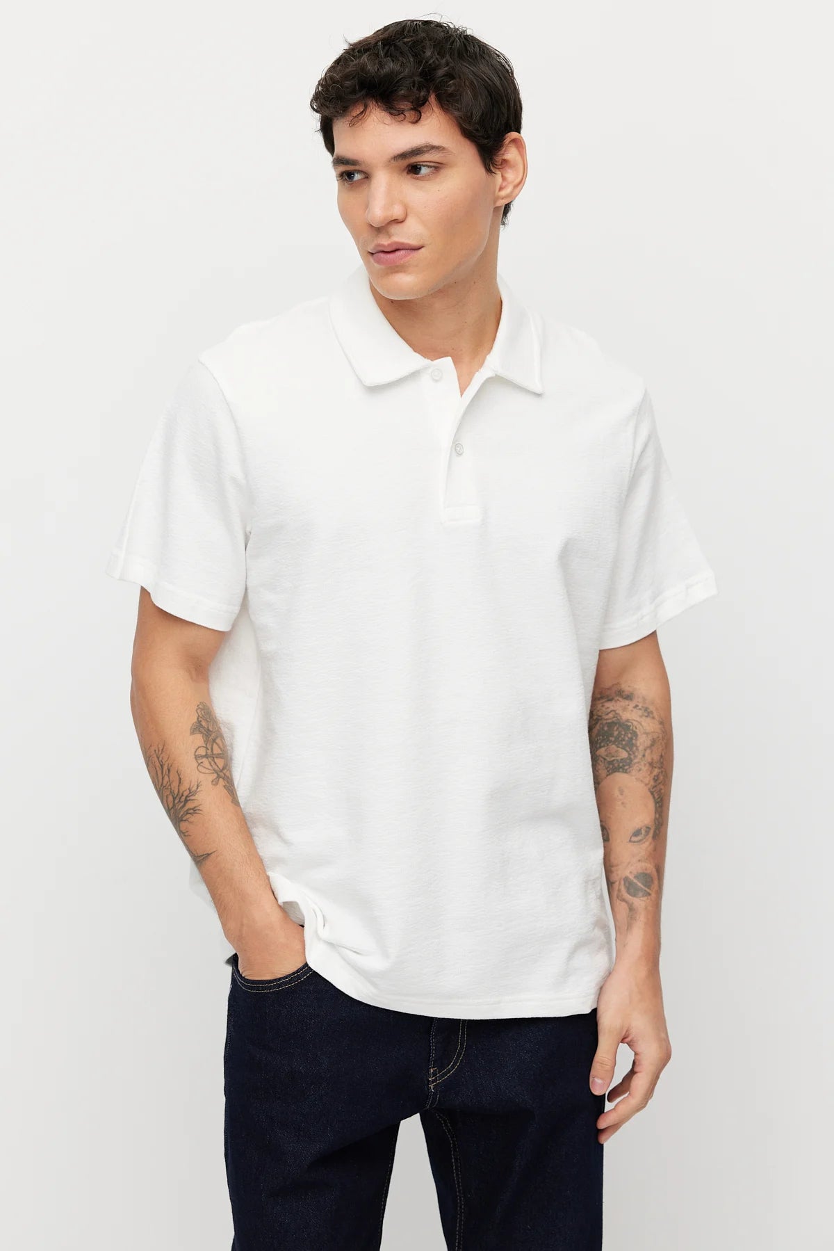 Men's Polo Collar Basic T-shirt