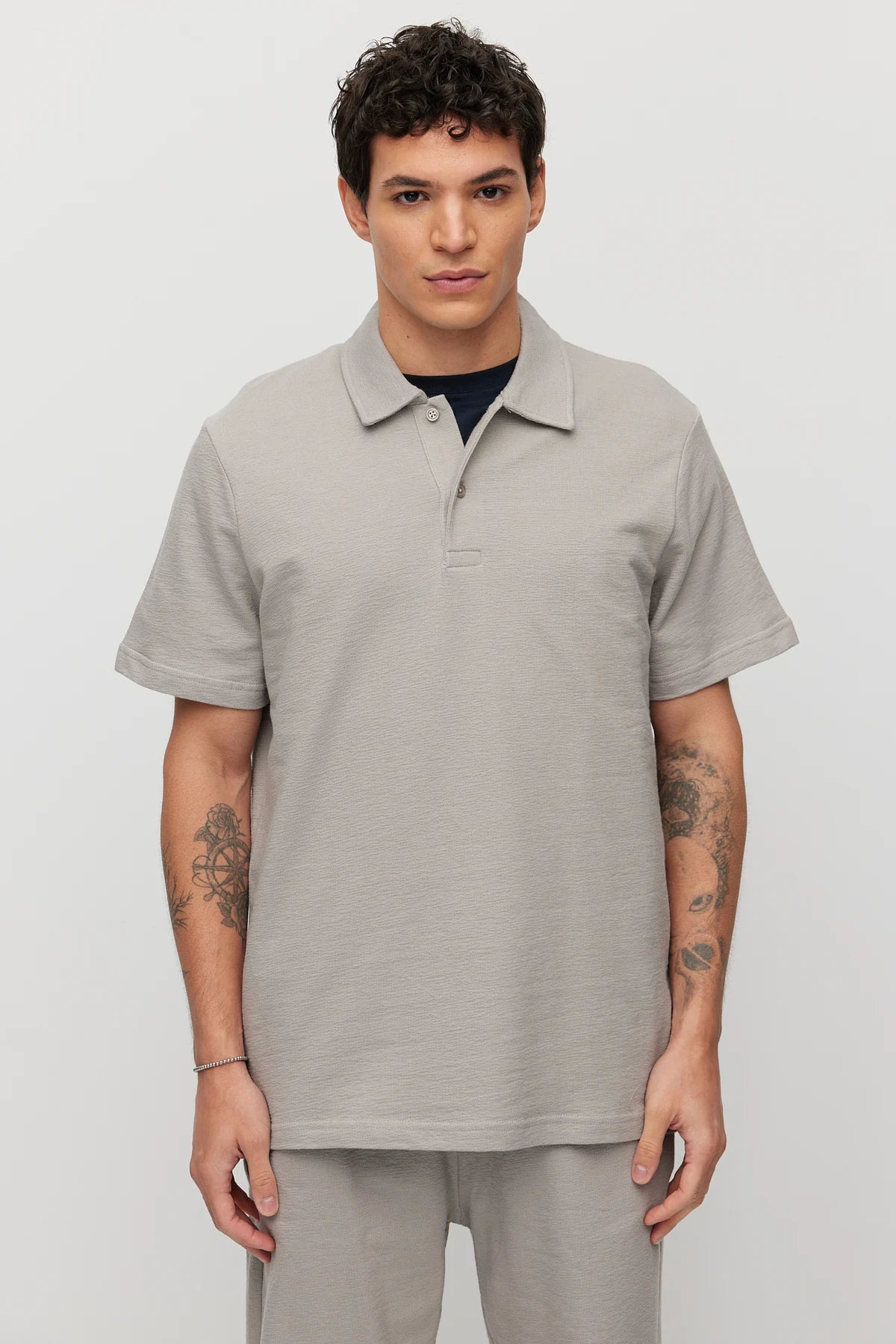 Men's Polo Collar Basic T-shirt