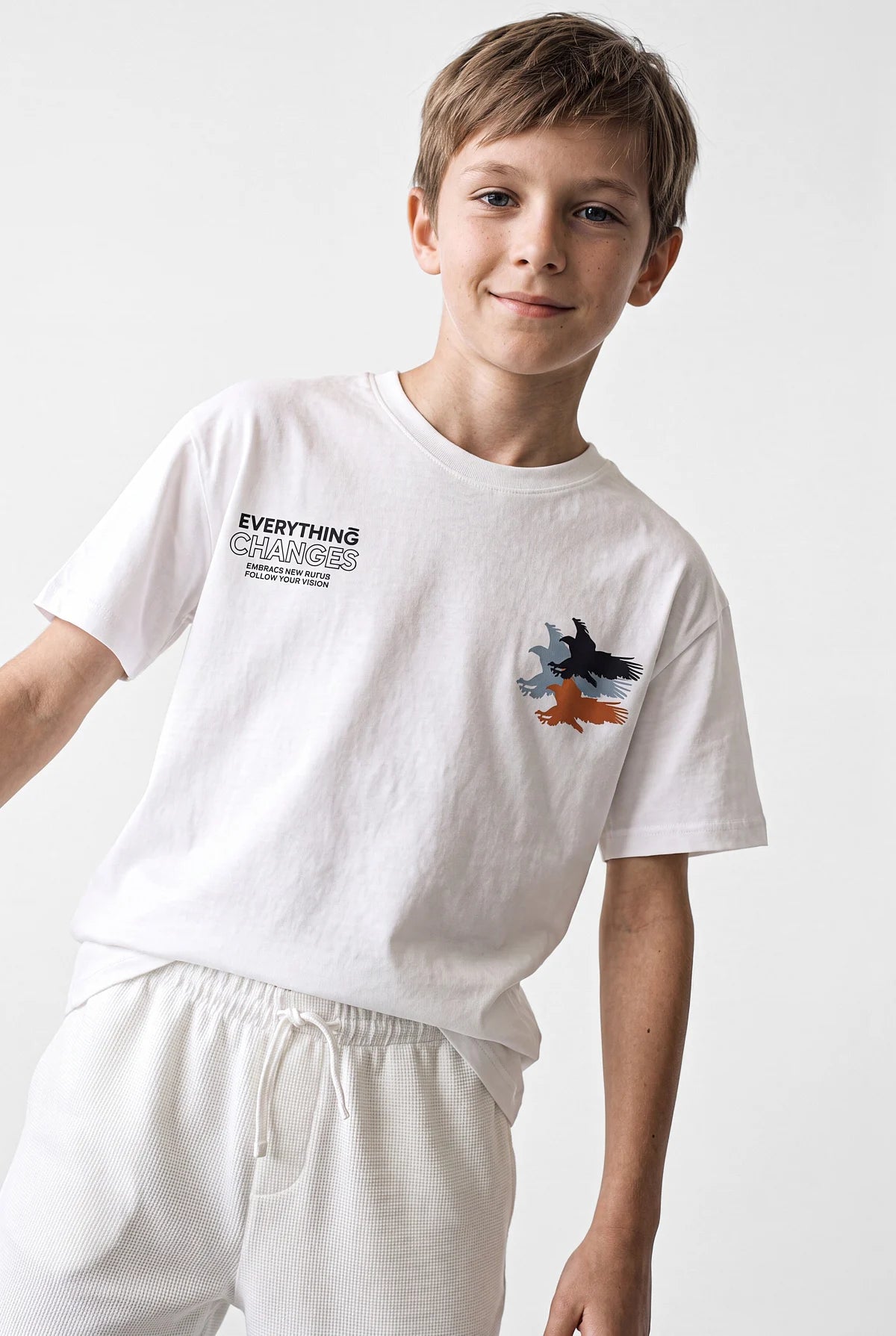 Boys' Crew Neck Oversize T-Shirt