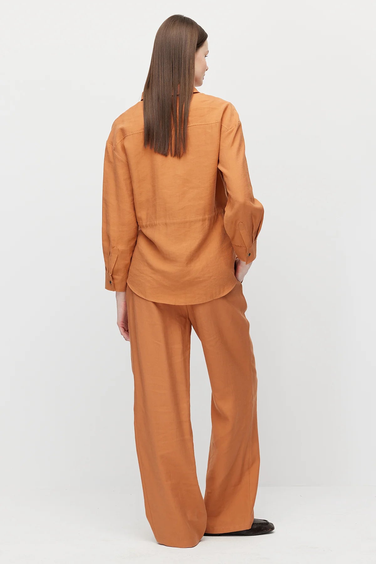 Women's Wide-Leg Trousers with Drawstring Waist