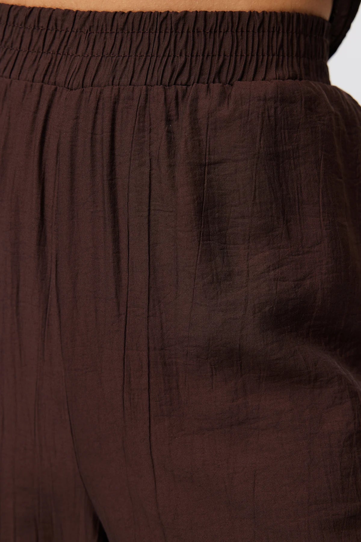 Women's Elastic Waist Wide Leg Trousers