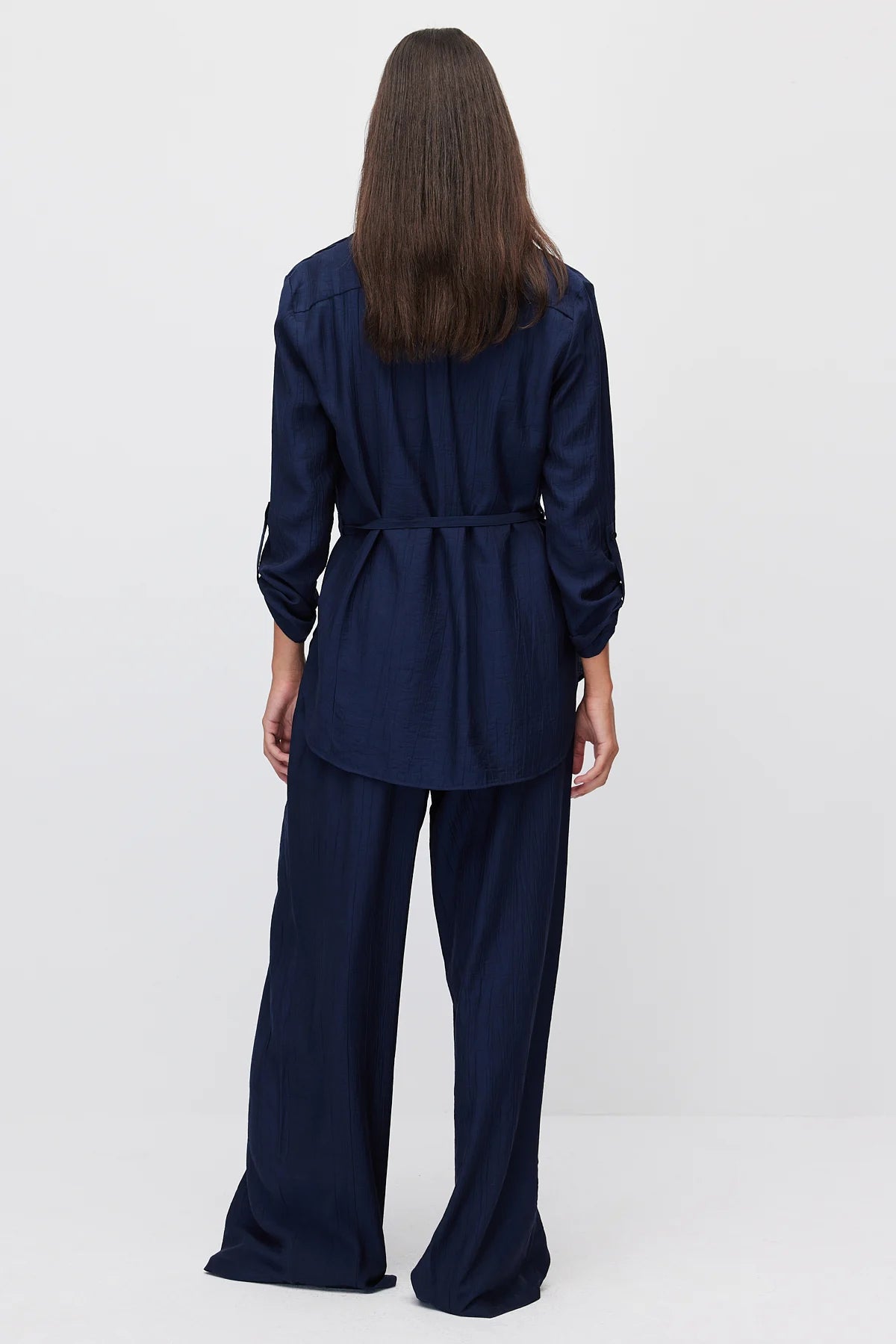 Women's Elastic Waist Wide Leg Trousers