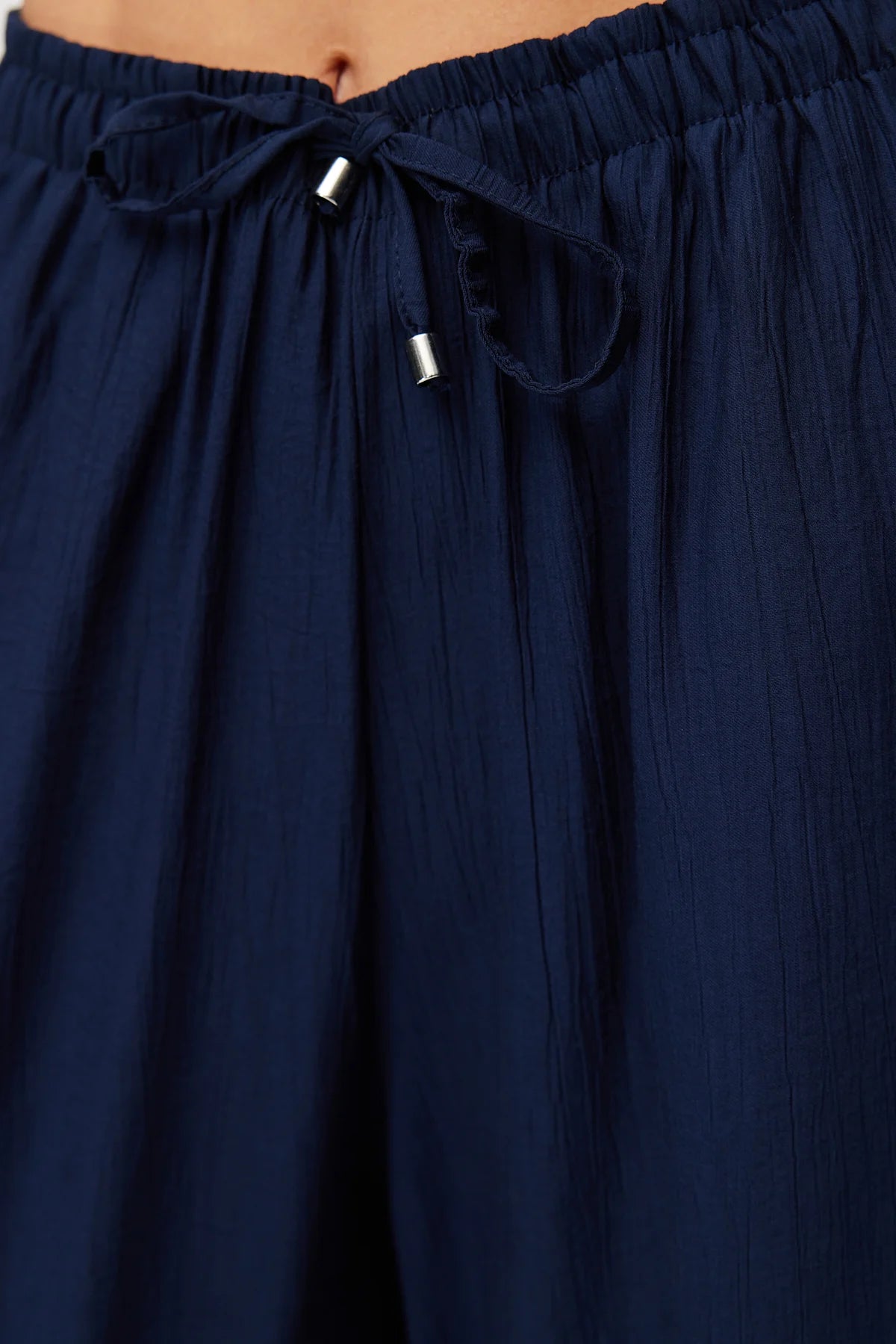 Women's Wide Leg Trousers with Tie Waist