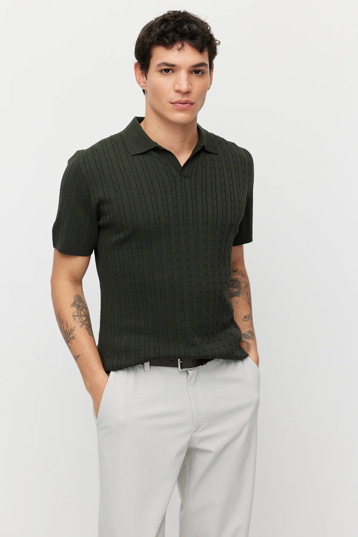 Men's Textured Knit T-shirt