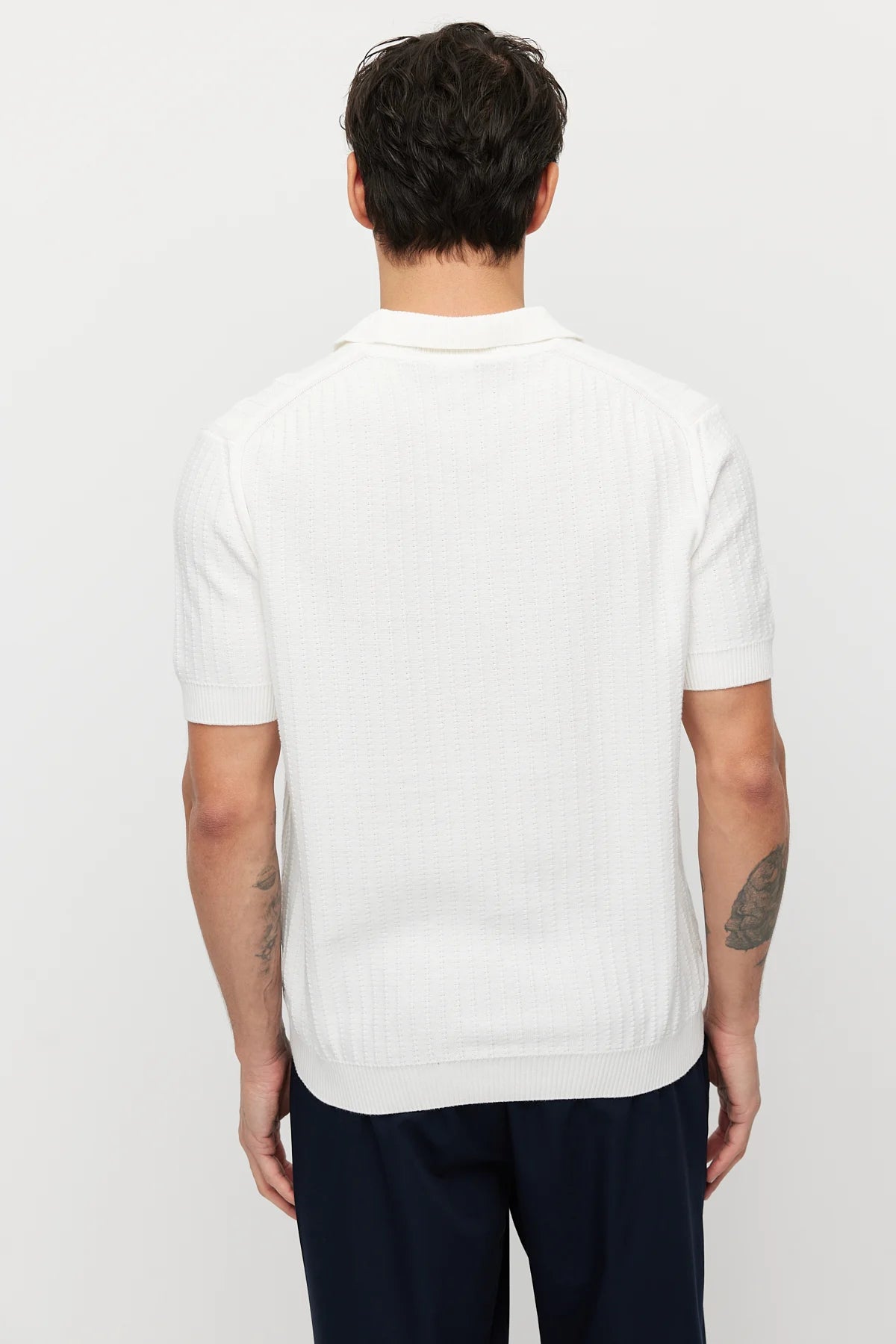 Men's Collar Knit T-shirt