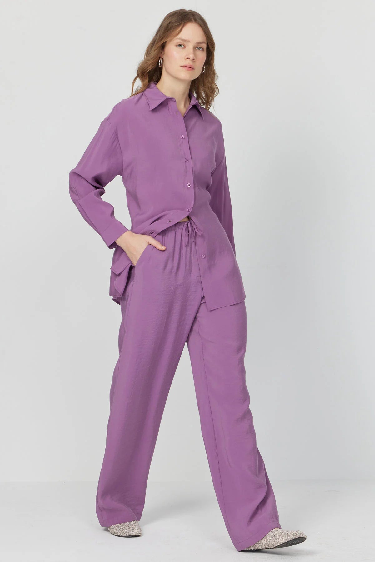 Kadın Geniş Paçalı Pantolon