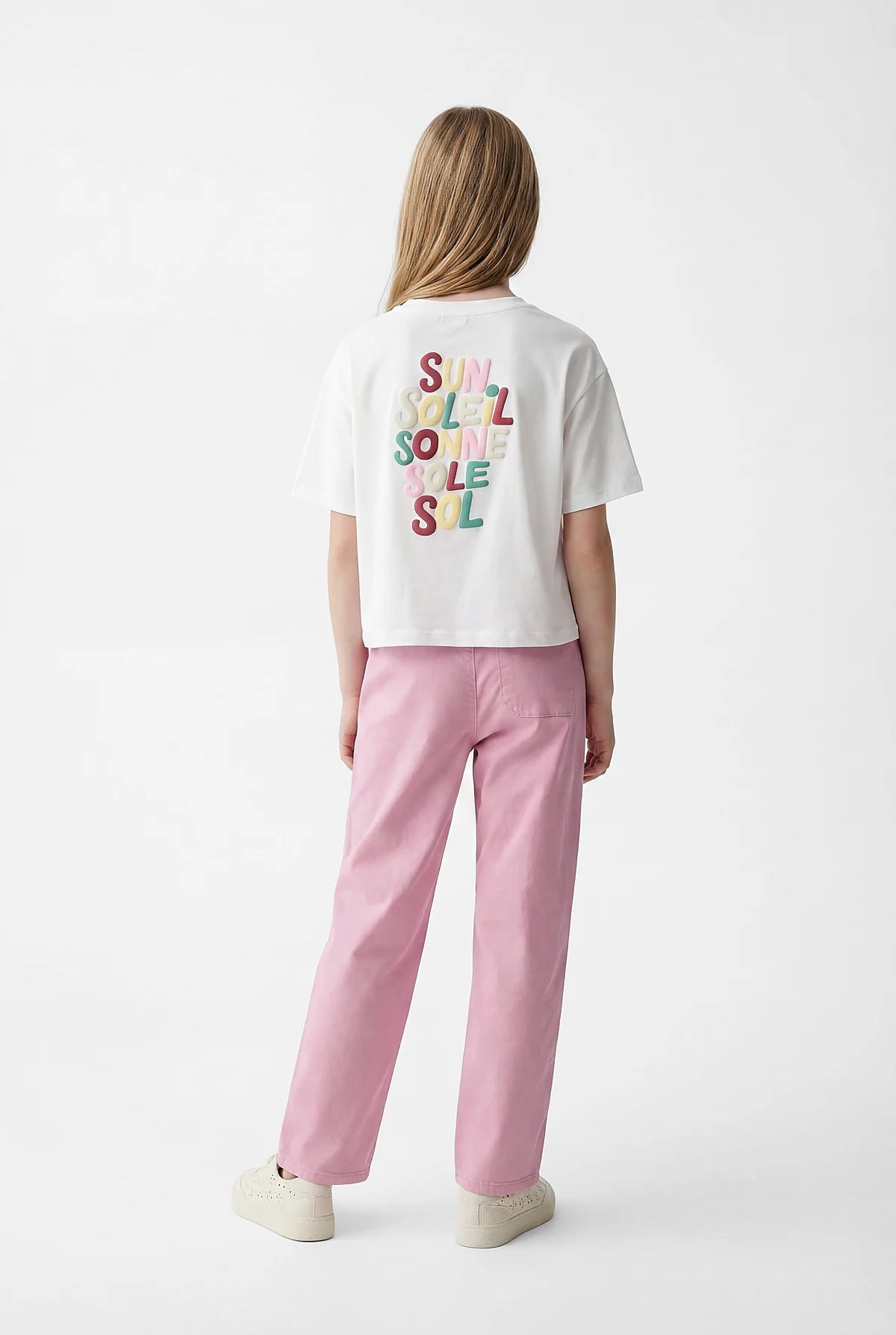 Girls' Pants with Elastic Waistband