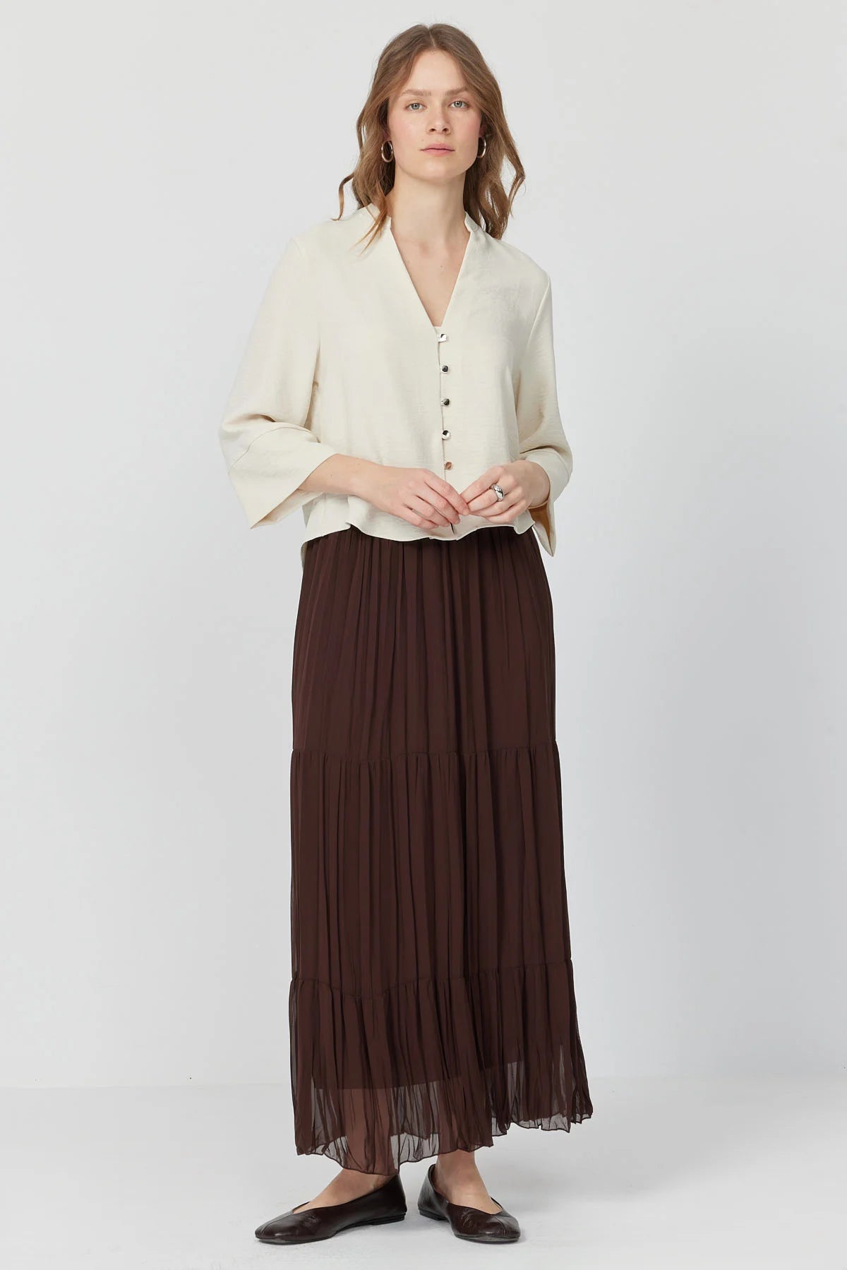 Women’s Pleated Chiffon Skirt