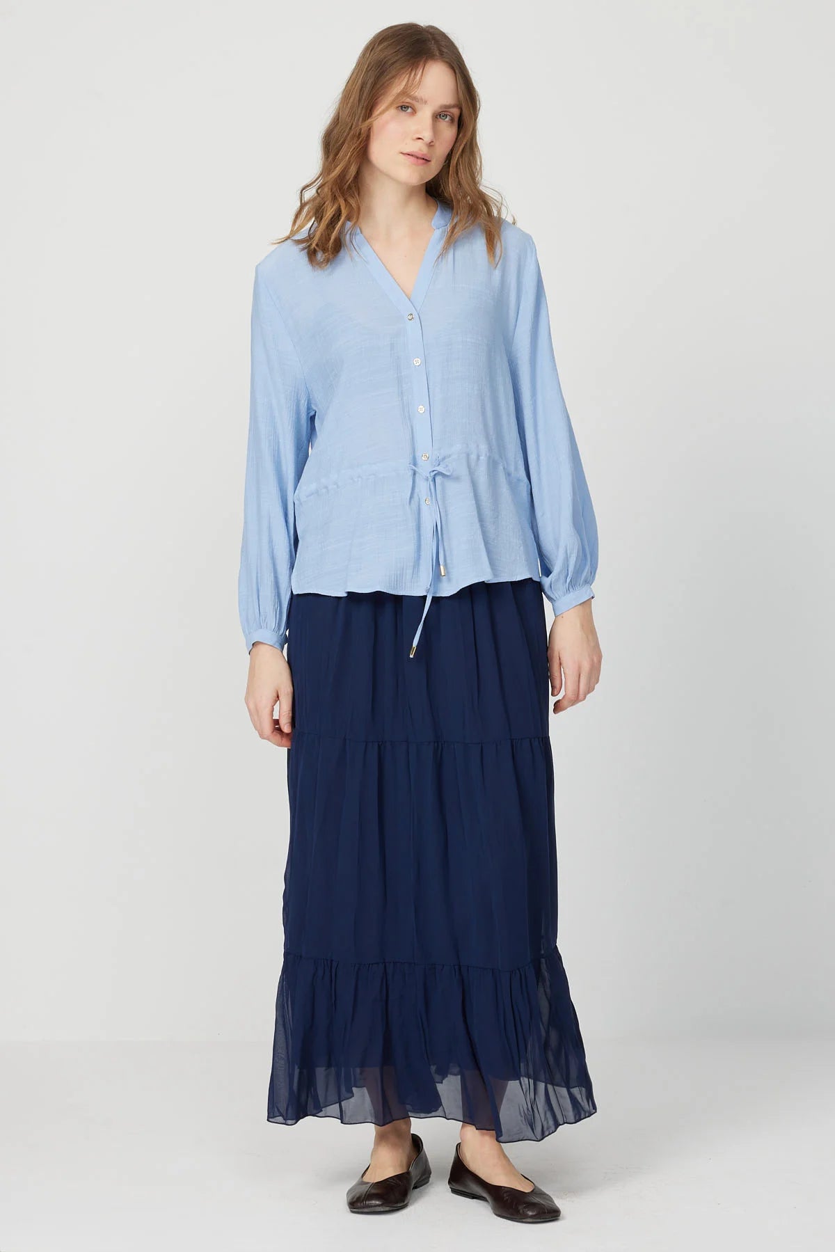 تەنووری شیفۆنی پلیتکراوی ئافرەتان